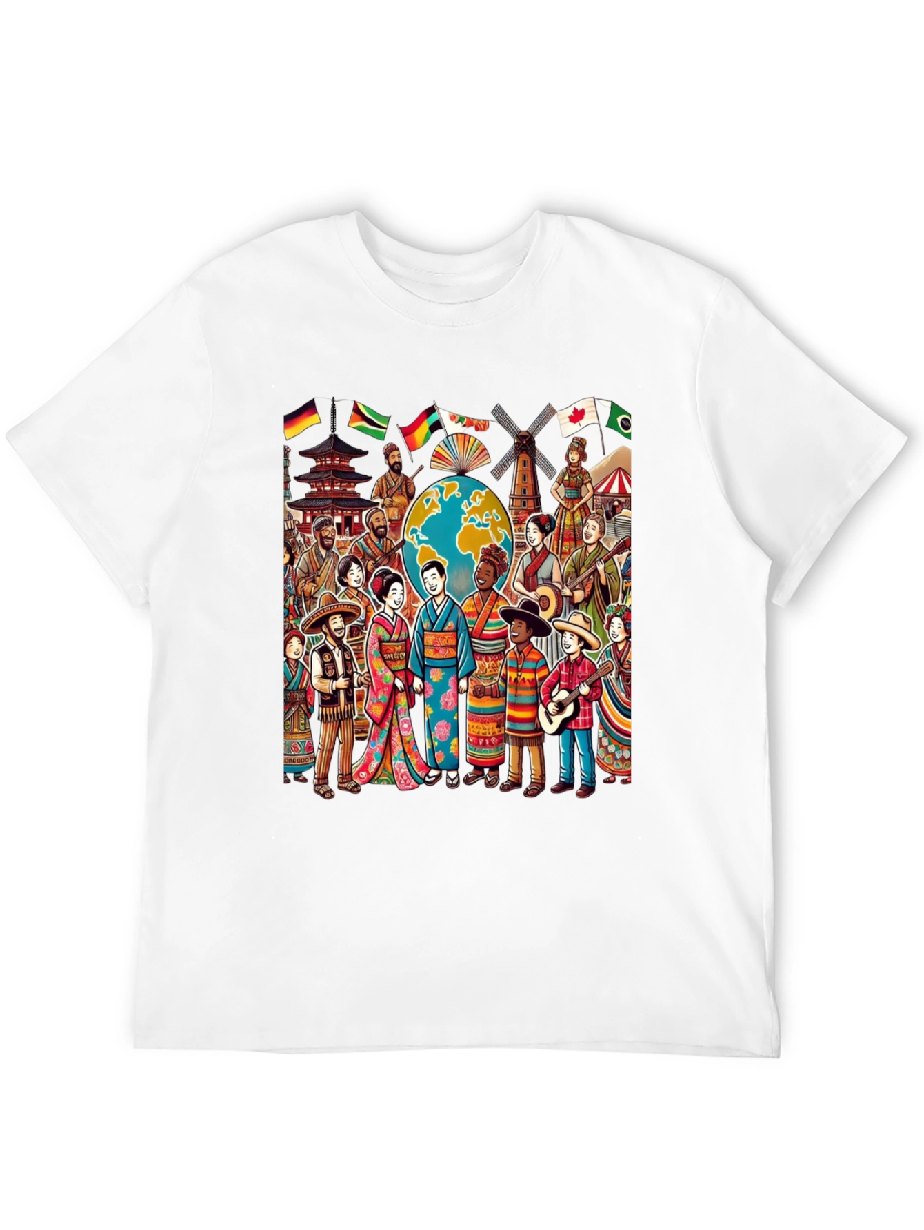 Global Harmony Graphic T-Shirt - Celebrate Diversity