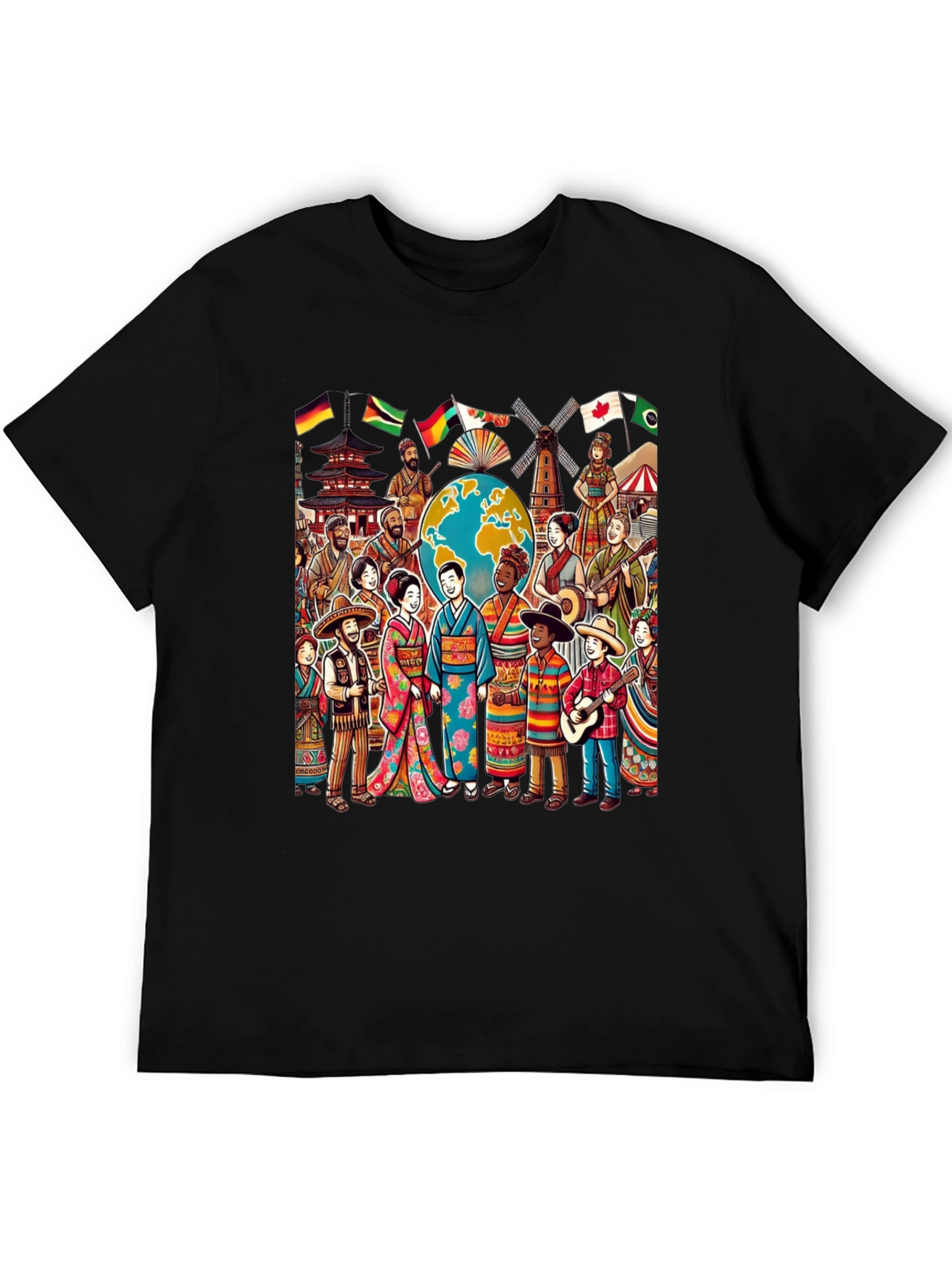Global Harmony Graphic T-Shirt - Celebrate Diversity
