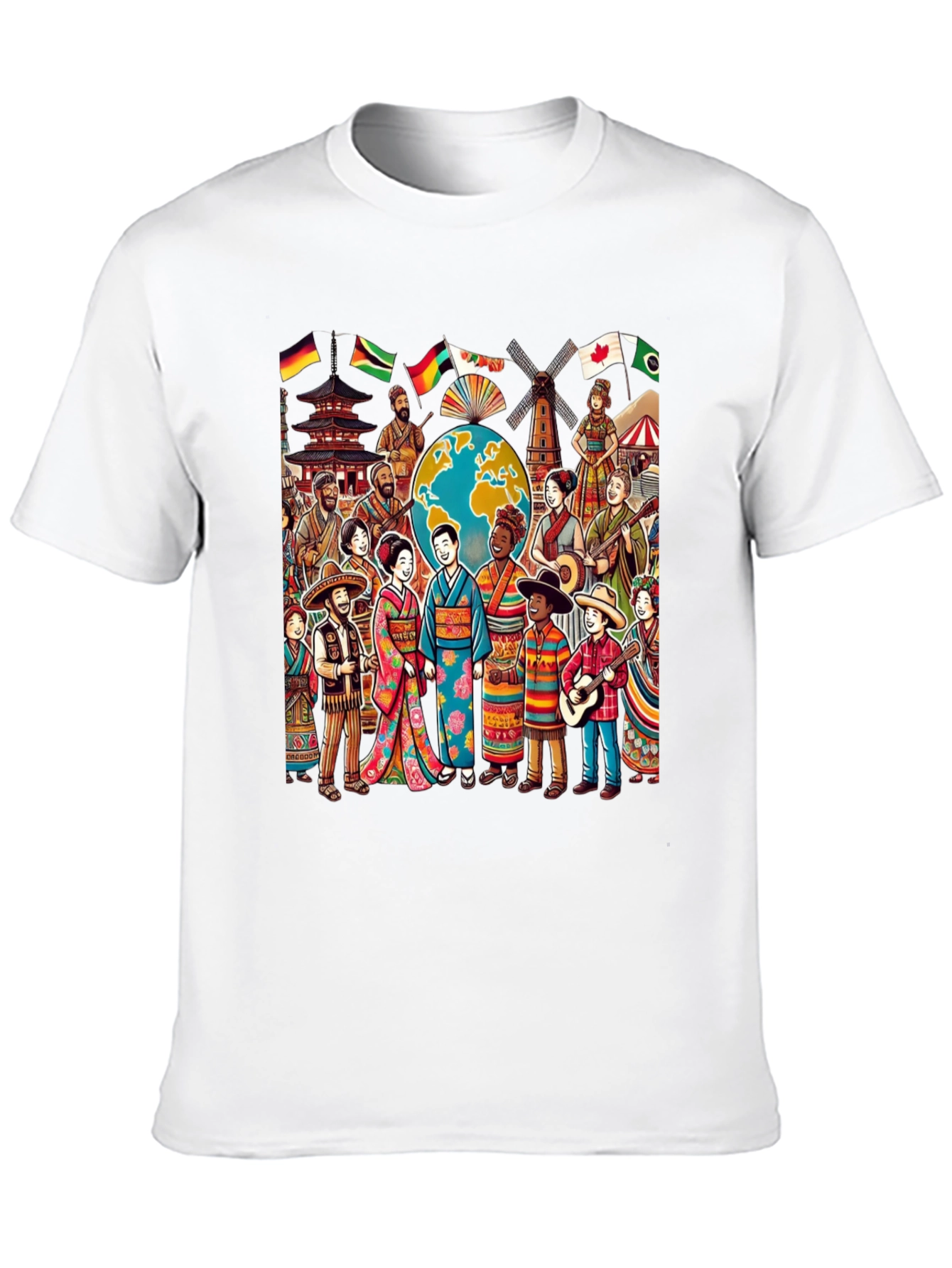 Global Harmony Graphic T-Shirt - Celebrate Diversity