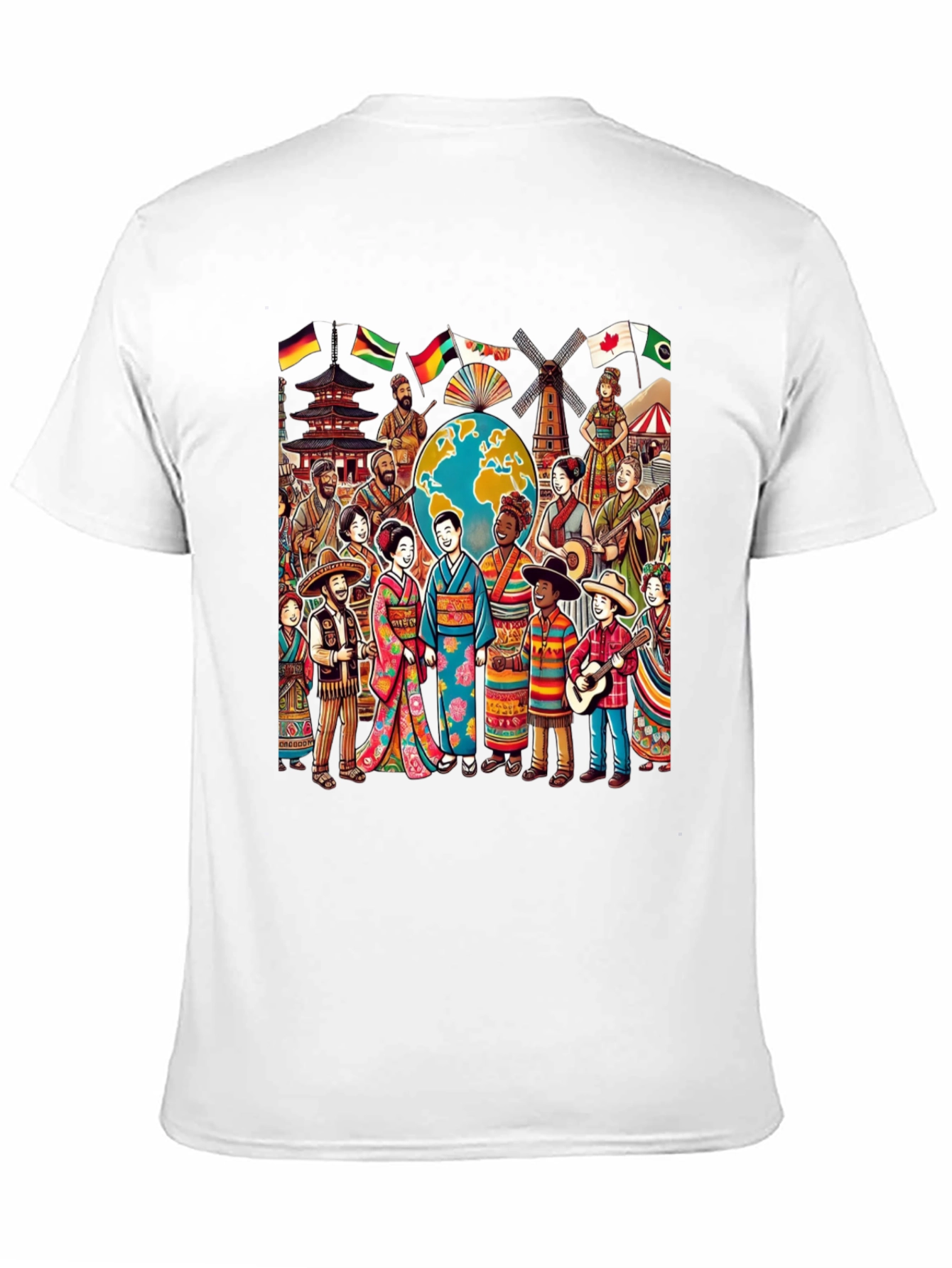 Global Harmony Graphic T-Shirt - Celebrate Diversity