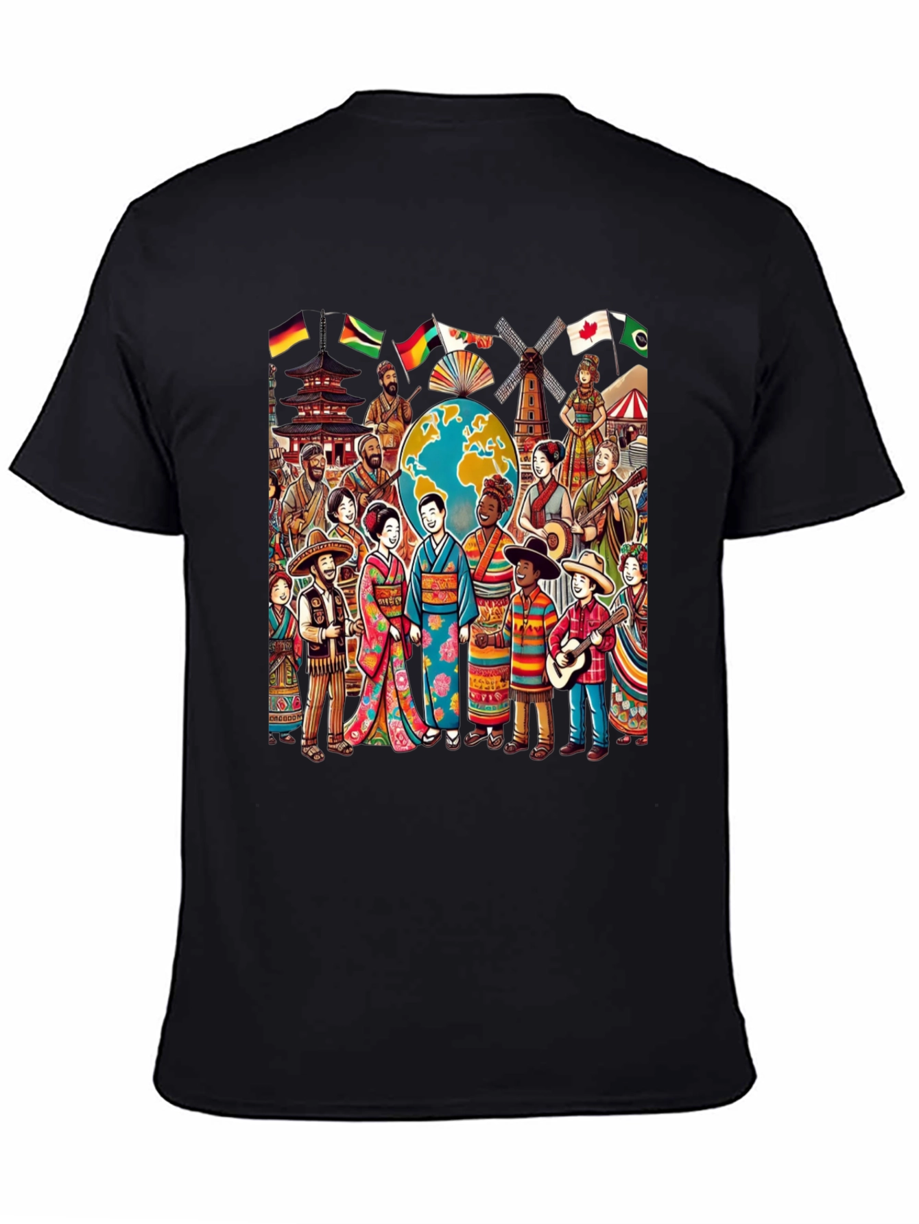 Global Harmony Graphic T-Shirt - Celebrate Diversity