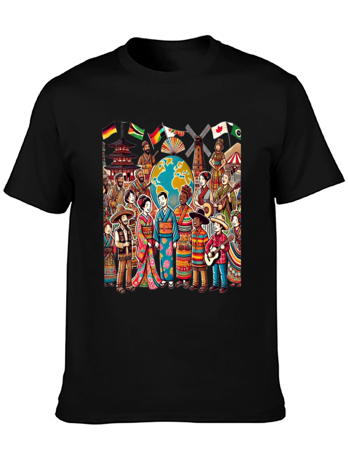 Global Harmony Graphic T-Shirt - Celebrate Diversity
