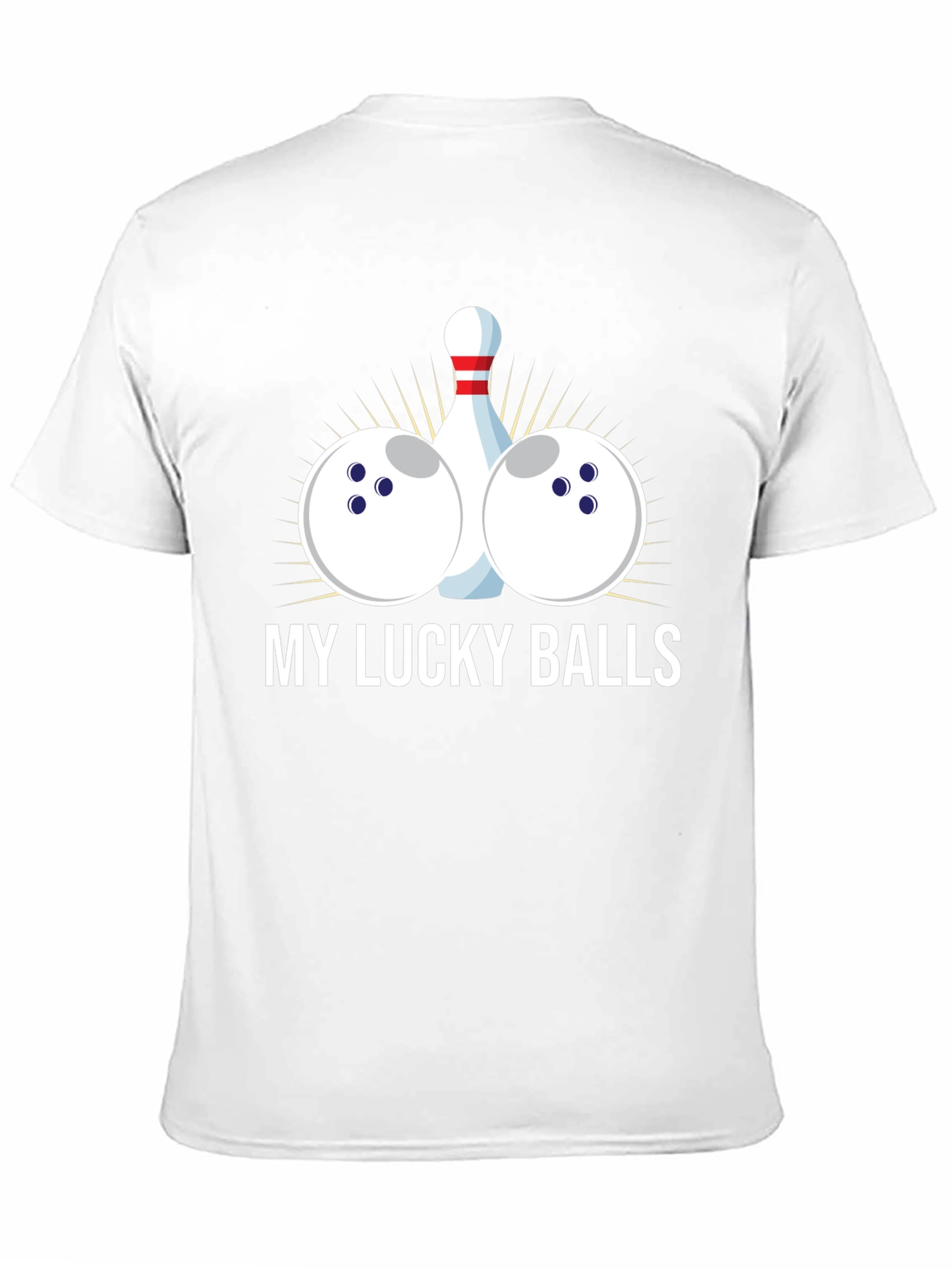 My Lucky Balls Bowling T-Shirt - Funny Bowler Tee