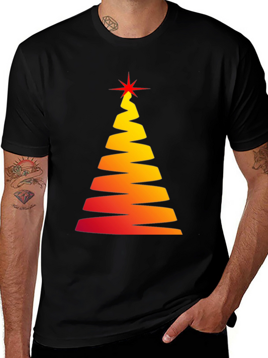 Abstract Christmas Tree Graphic Tee