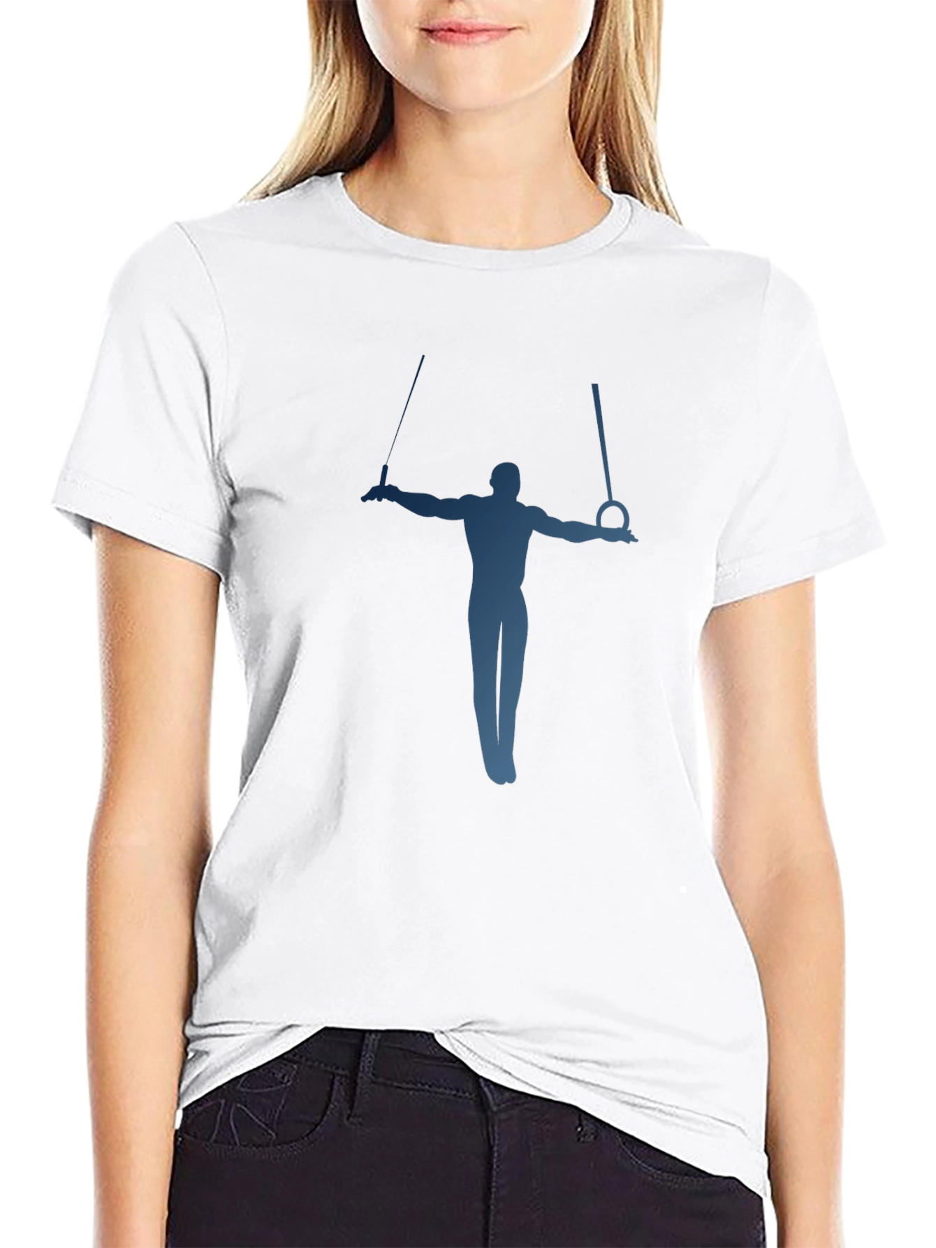 Gymnast Rings Graphic Tee - Mens Black T-Shirt