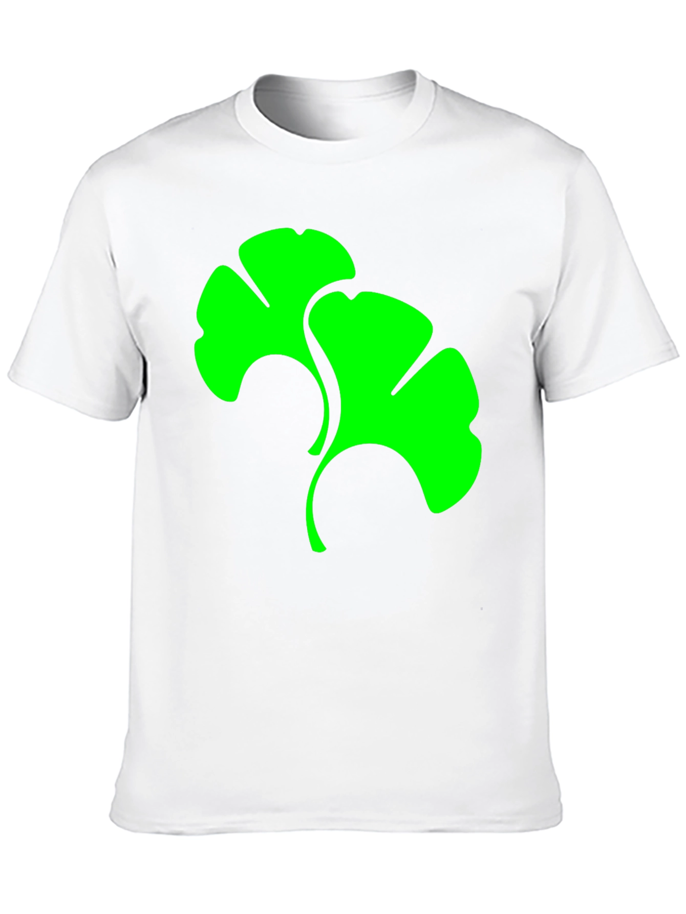 Ginkgo Leaf Graphic Tee - Modern Style