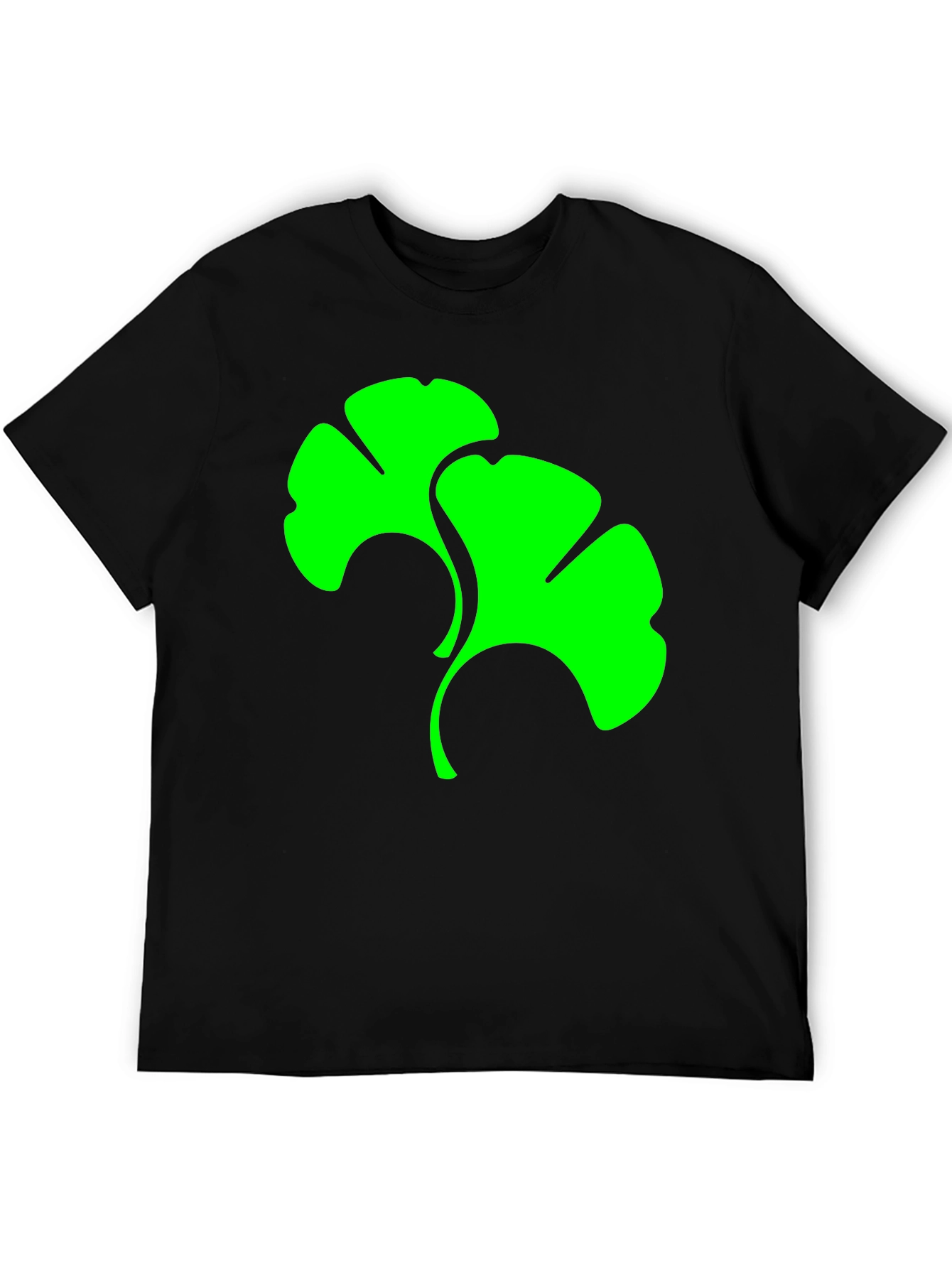 Ginkgo Leaf Graphic Tee - Modern Style