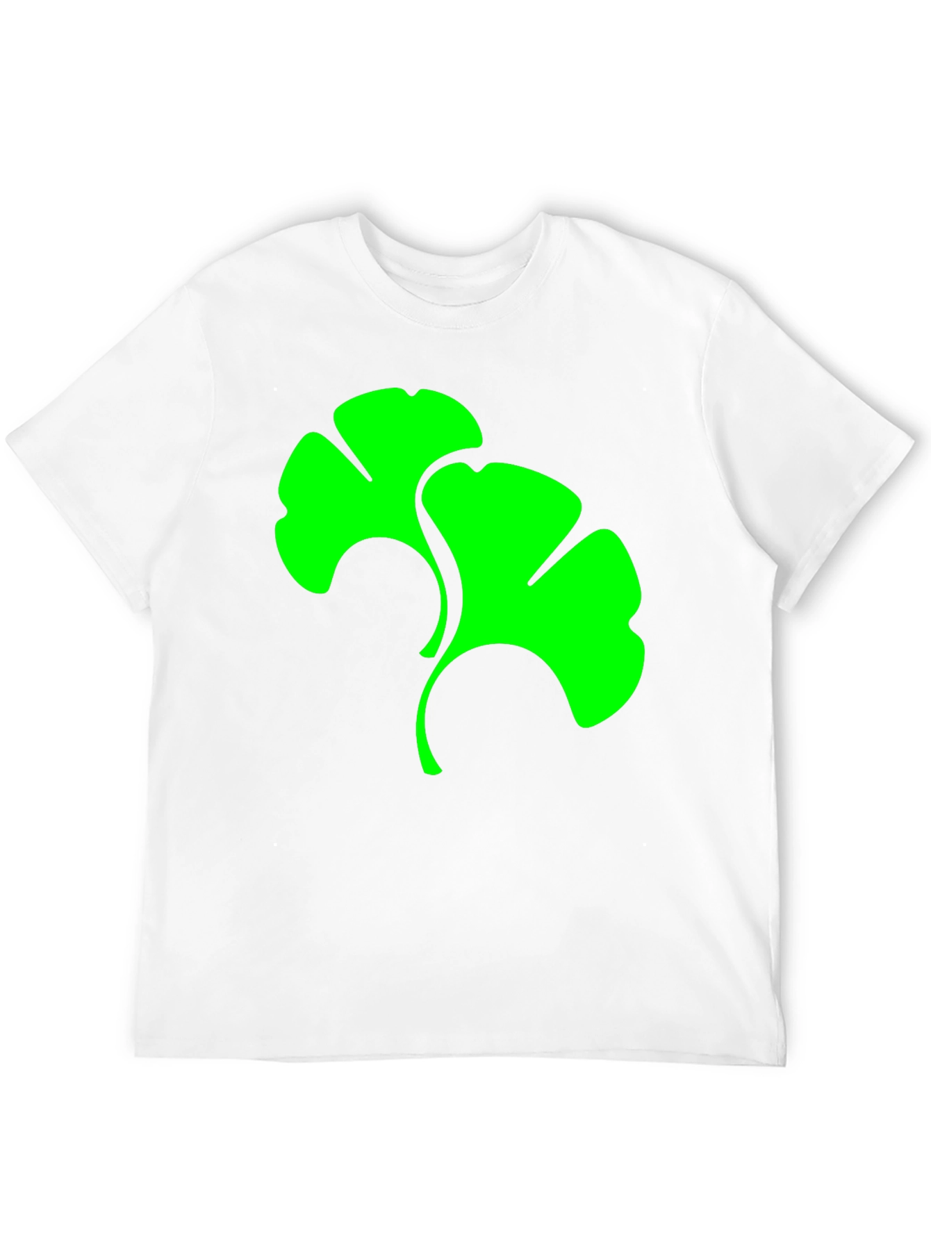 Ginkgo Leaf Graphic Tee - Modern Style