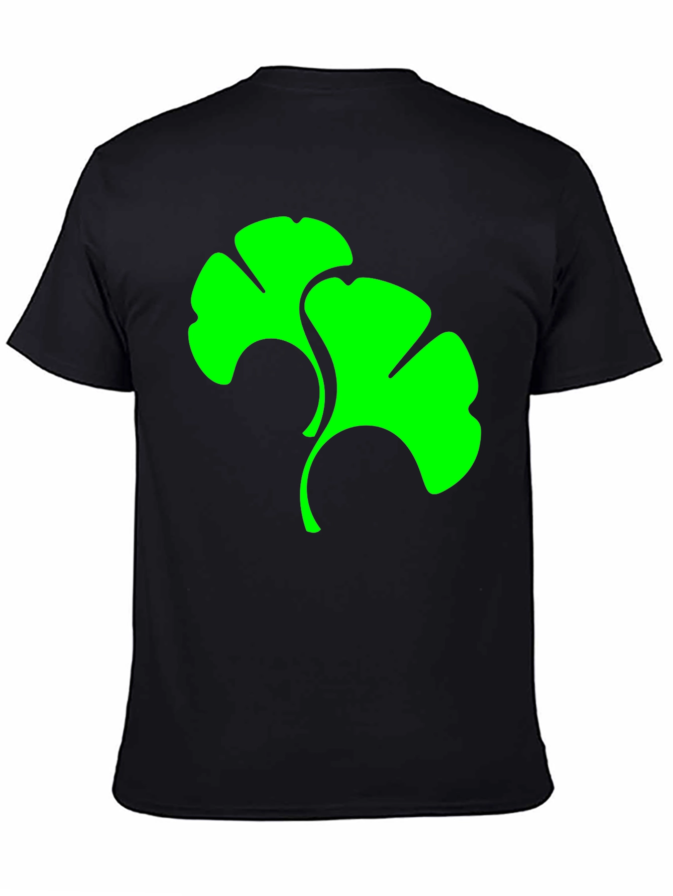 Ginkgo Leaf Graphic Tee - Modern Style