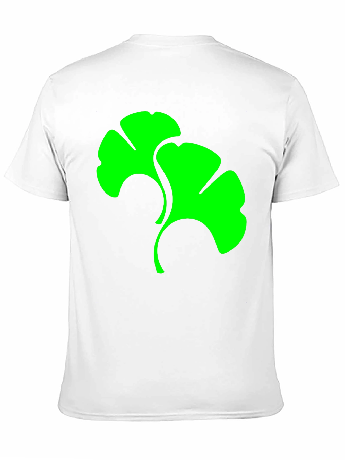 Ginkgo Leaf Graphic Tee - Modern Style