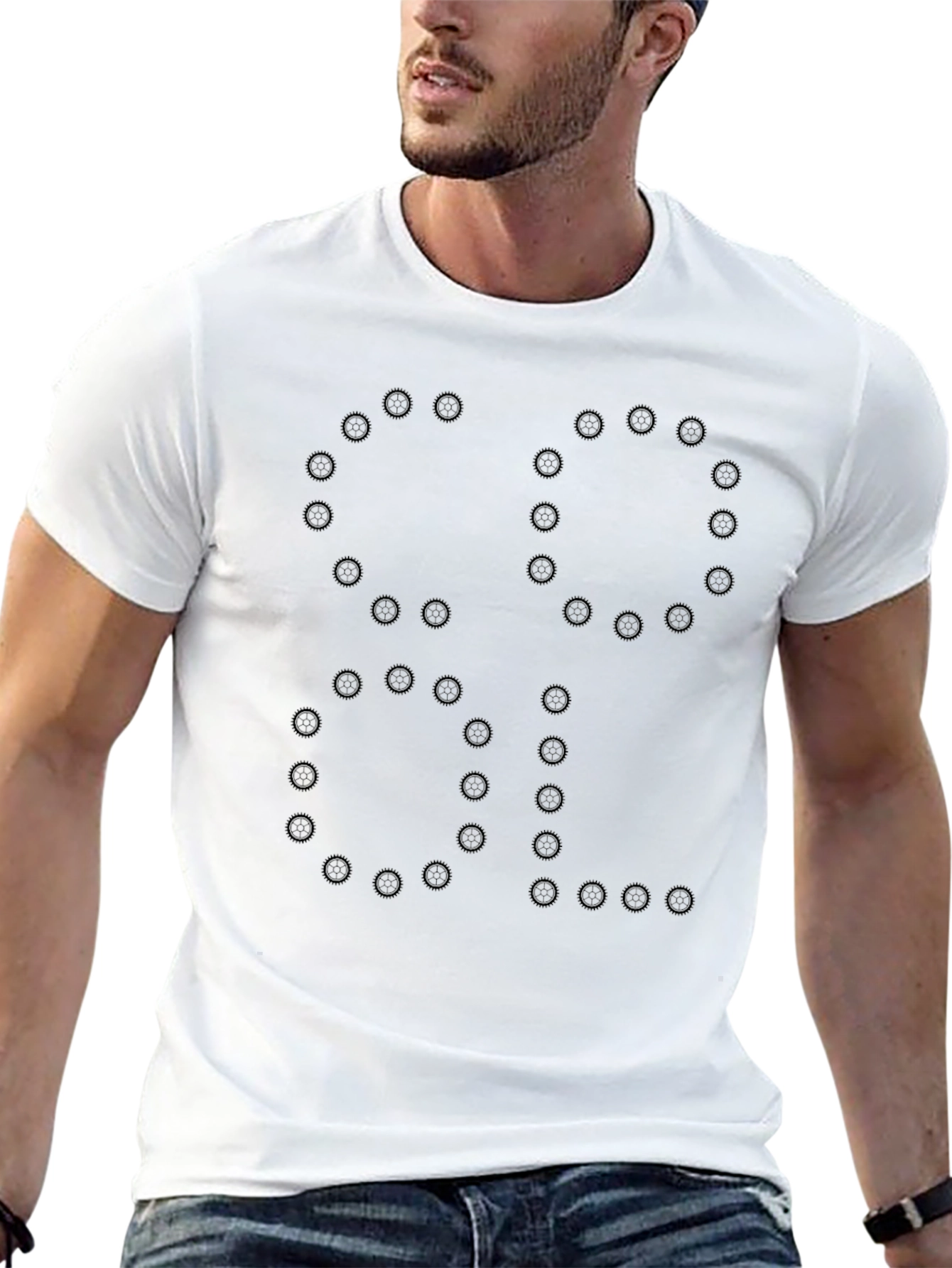 Cool Braille Print T-Shirt
