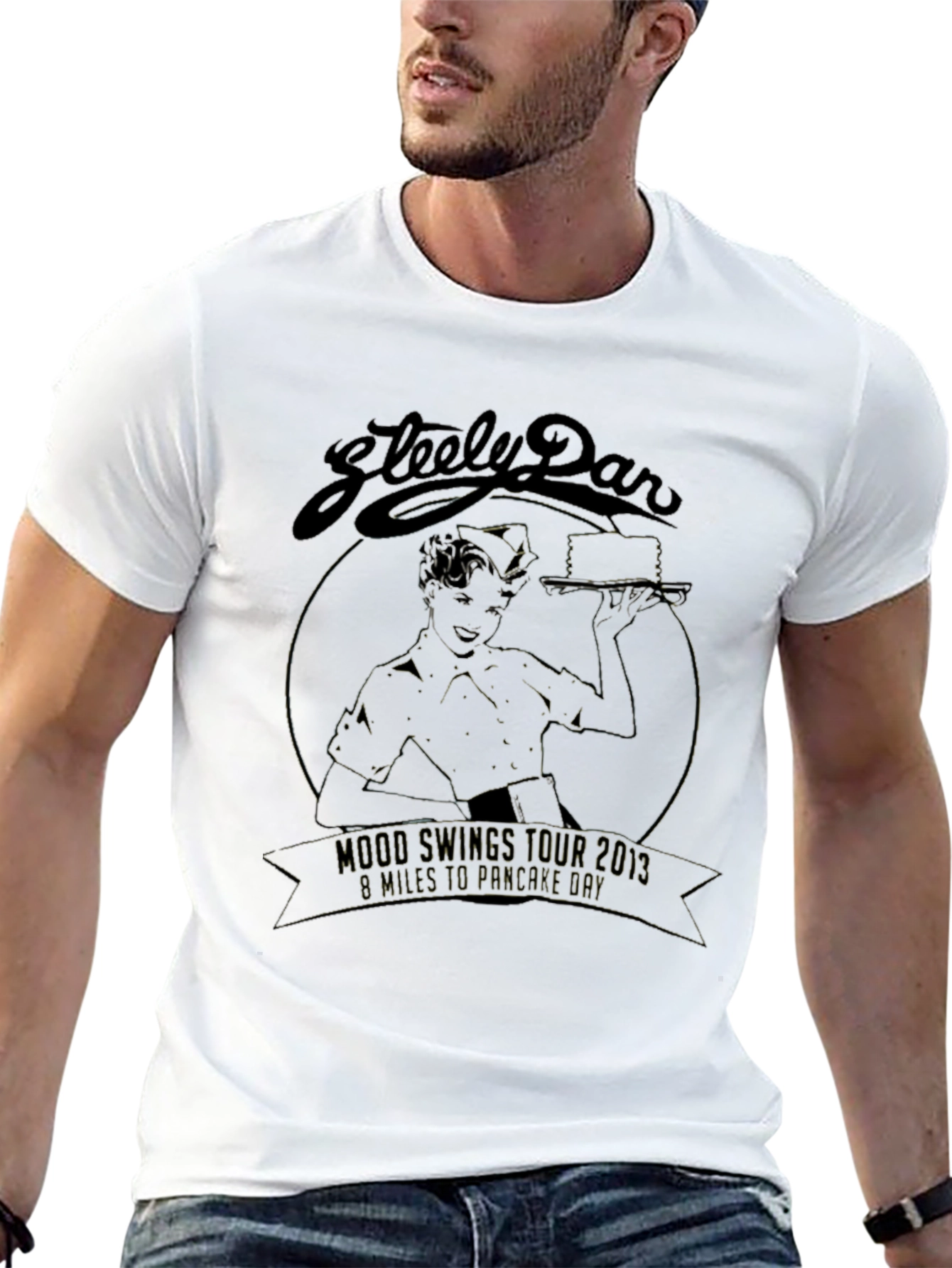 Steely Dan Mood Swings Tour 2013 Black T-Shirt