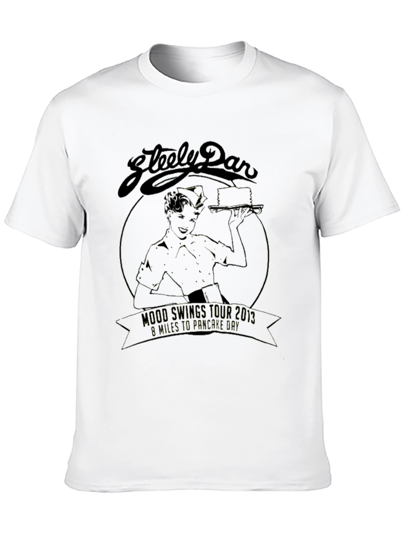 Steely Dan Mood Swings Tour 2013 Black T-Shirt