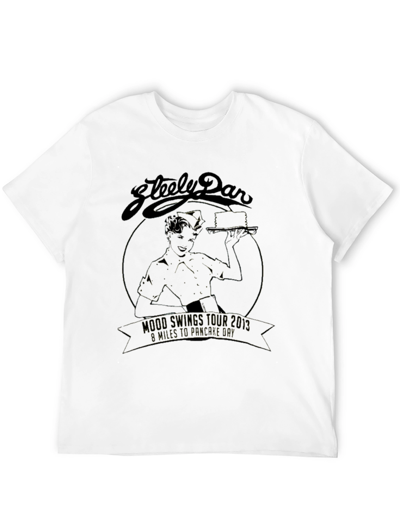 Steely Dan Mood Swings Tour 2013 Black T-Shirt