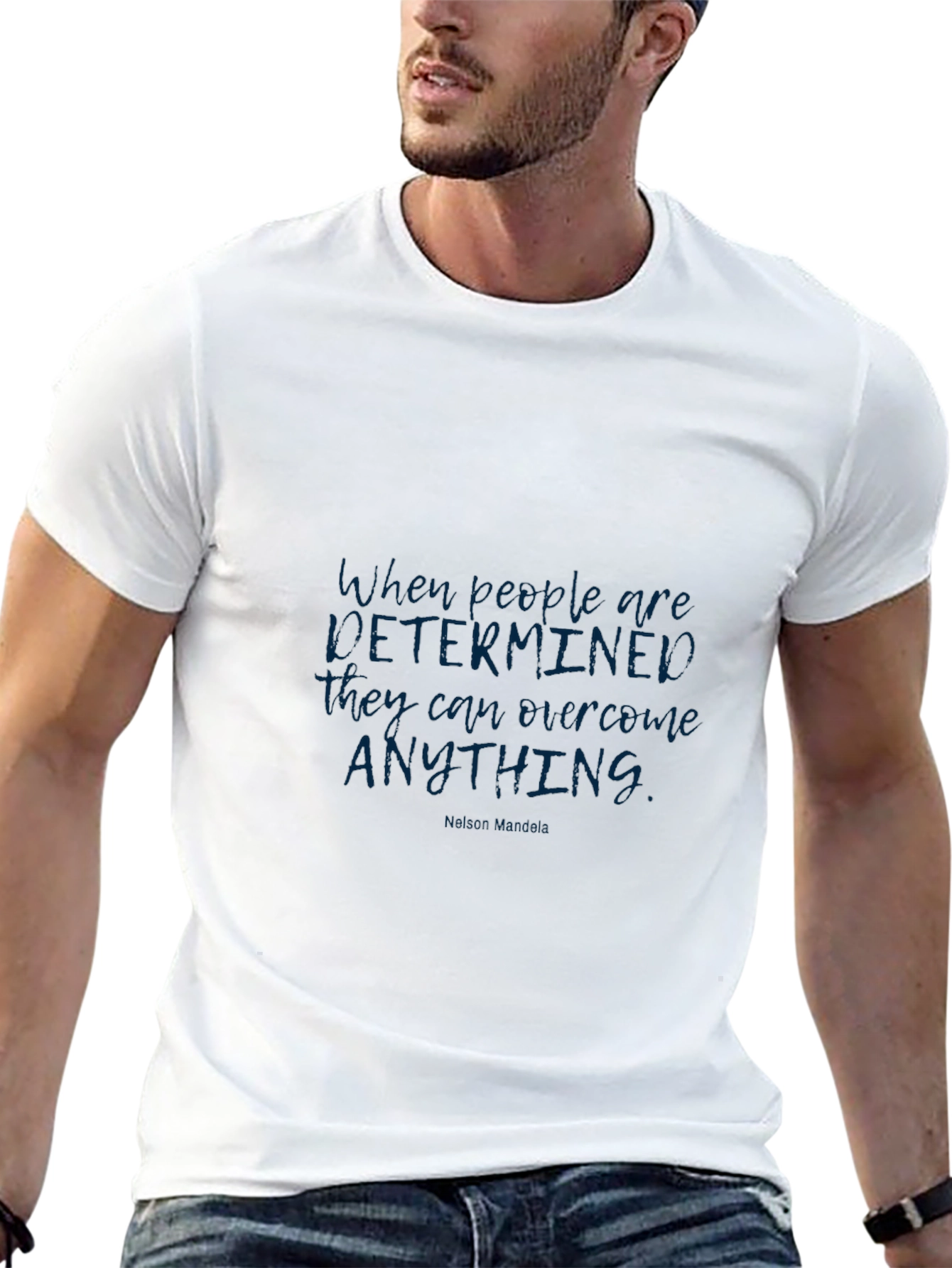 Motivational Quote Graphic Tee - Determined