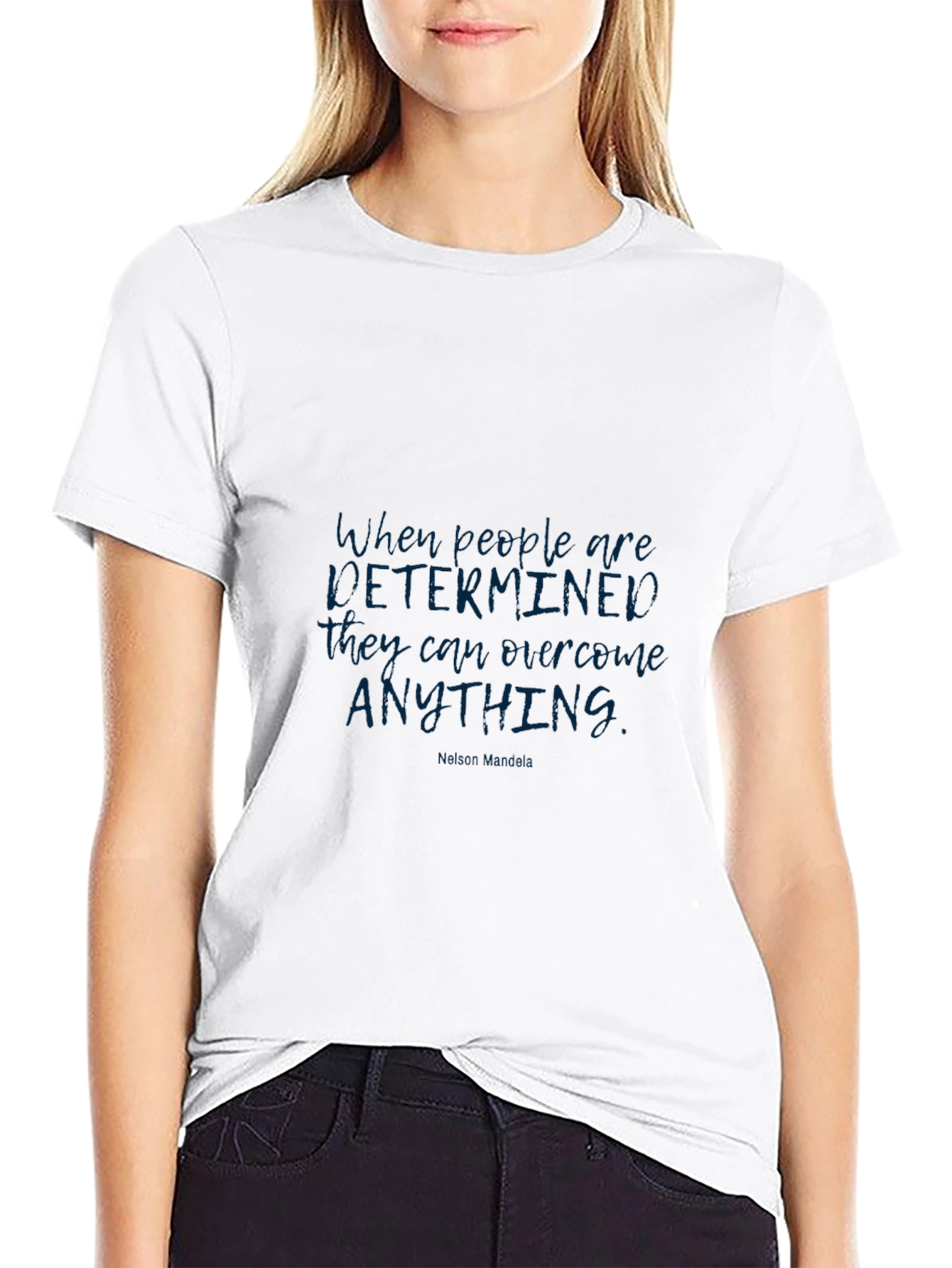 Motivational Quote Graphic Tee - Determined