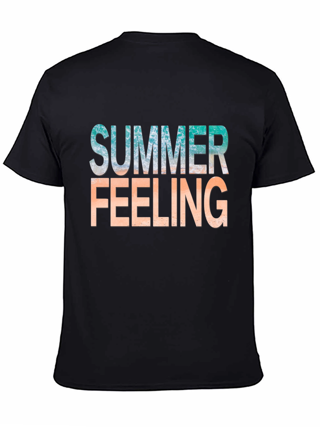 Summer Feeling Graphic Tee - Black