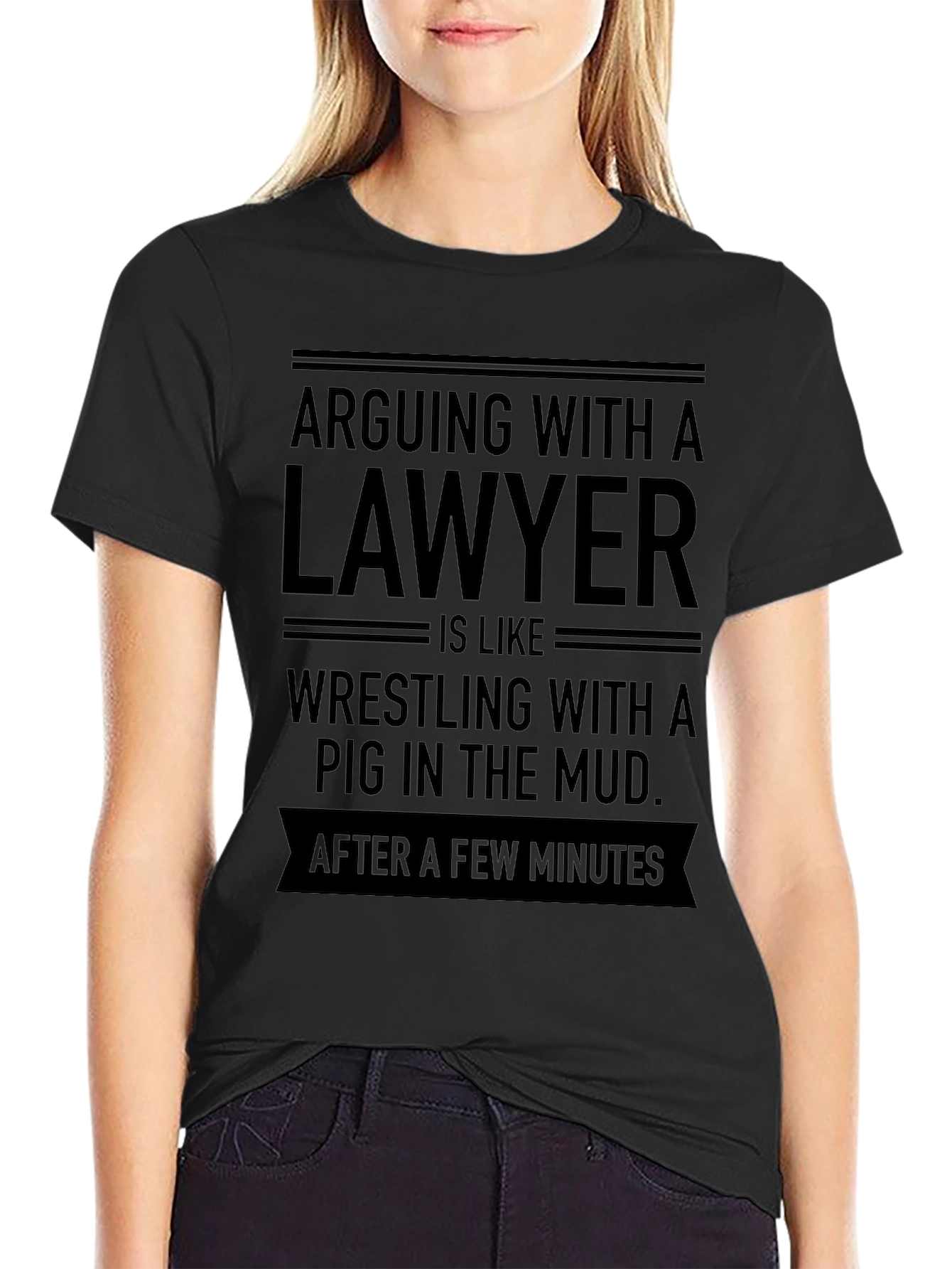 Arguing with a Lawyer T-Shirt - Funny Novelty Tee