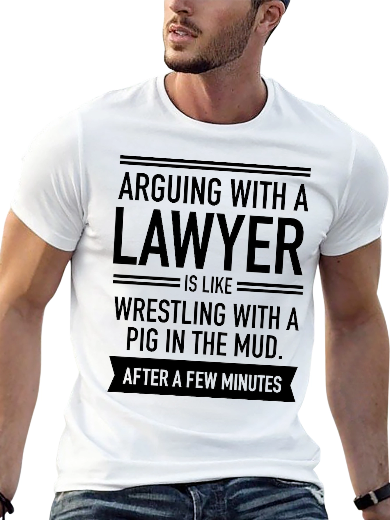 Arguing with a Lawyer T-Shirt - Funny Novelty Tee