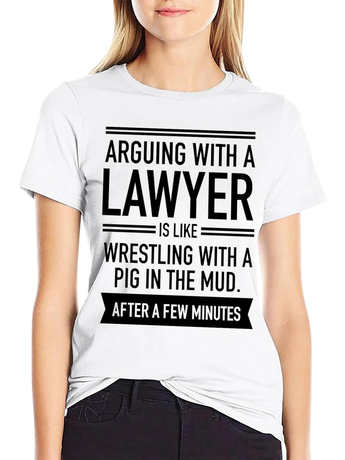 Arguing with a Lawyer T-Shirt - Funny Novelty Tee