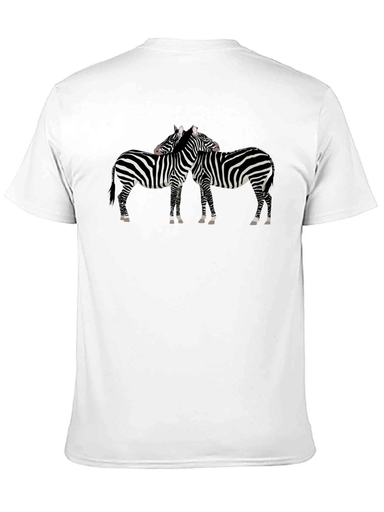 Zebra Print Crew Neck T-Shirt