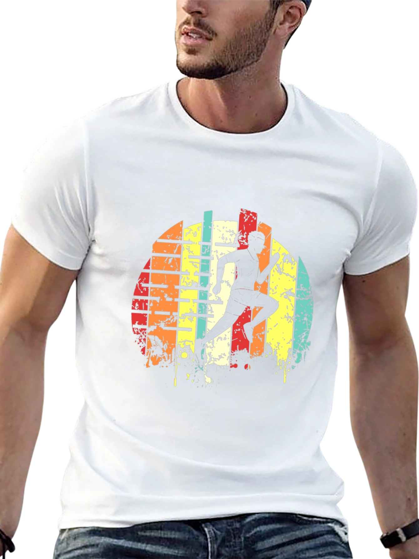Retro Runner Graphic T-Shirt