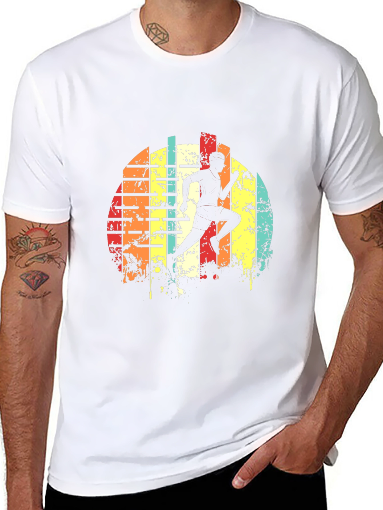 Retro Runner Graphic T-Shirt