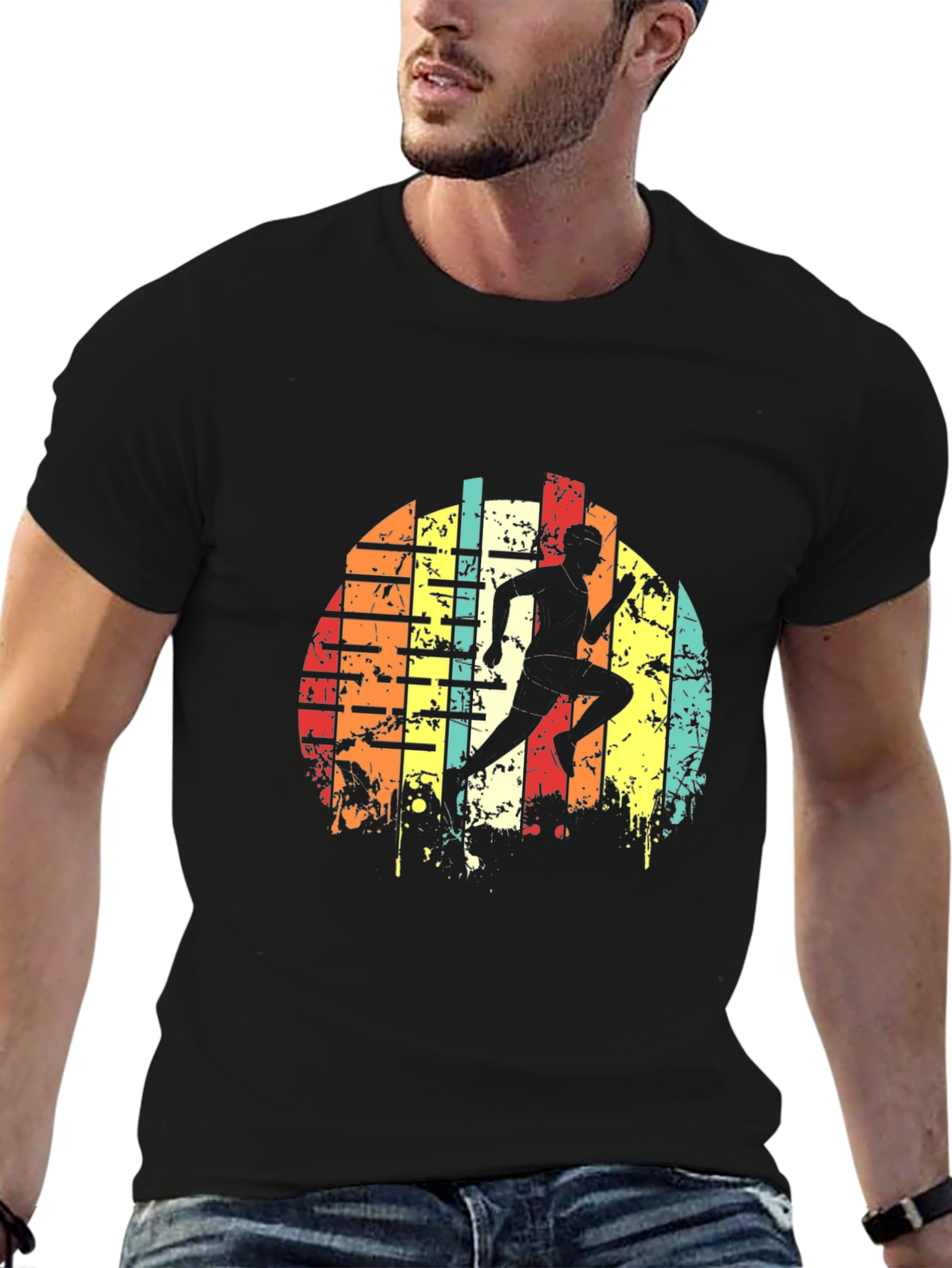 Retro Runner Graphic T-Shirt