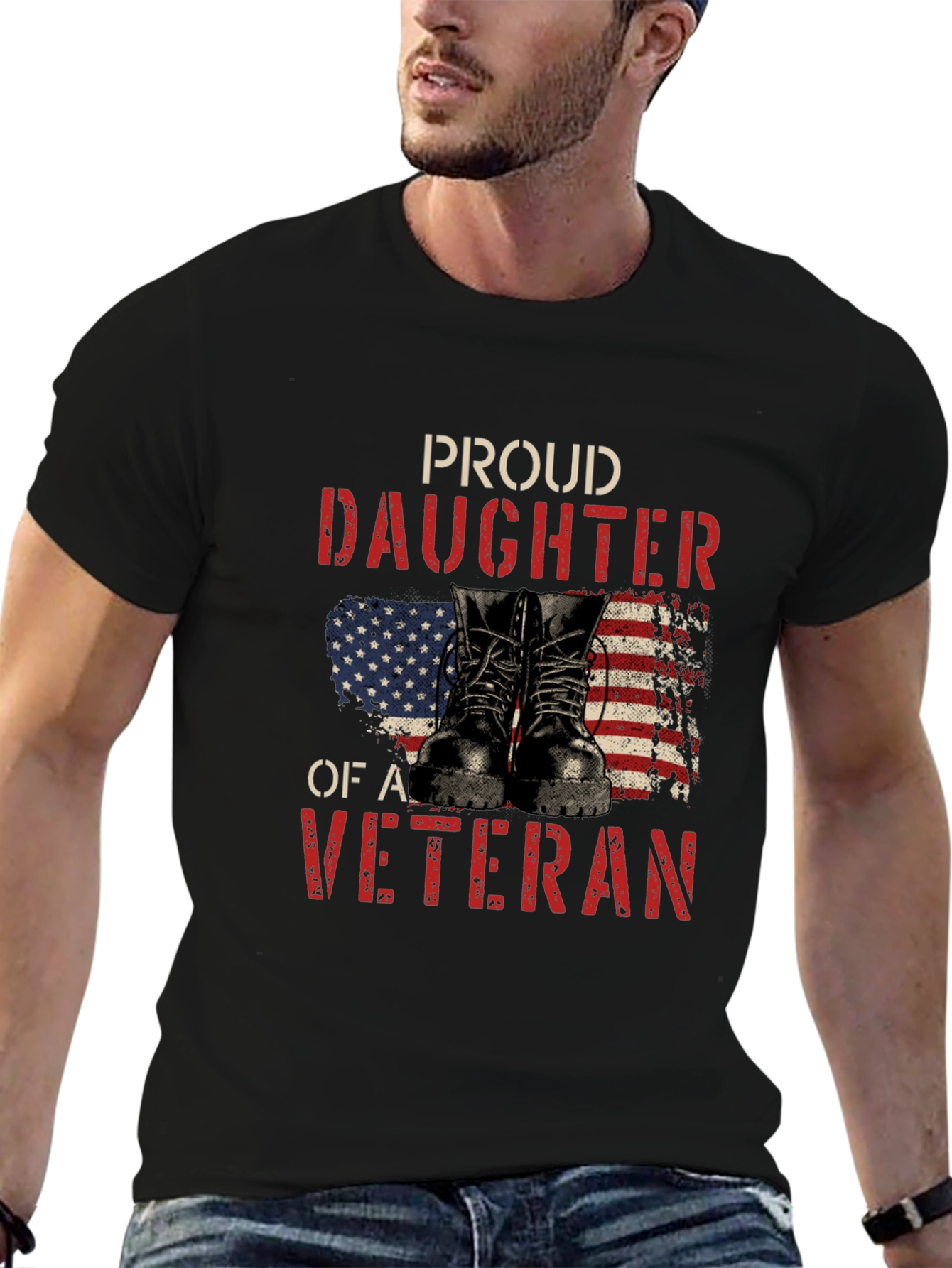 Proud Daughter of a Veteran Graphic Tee