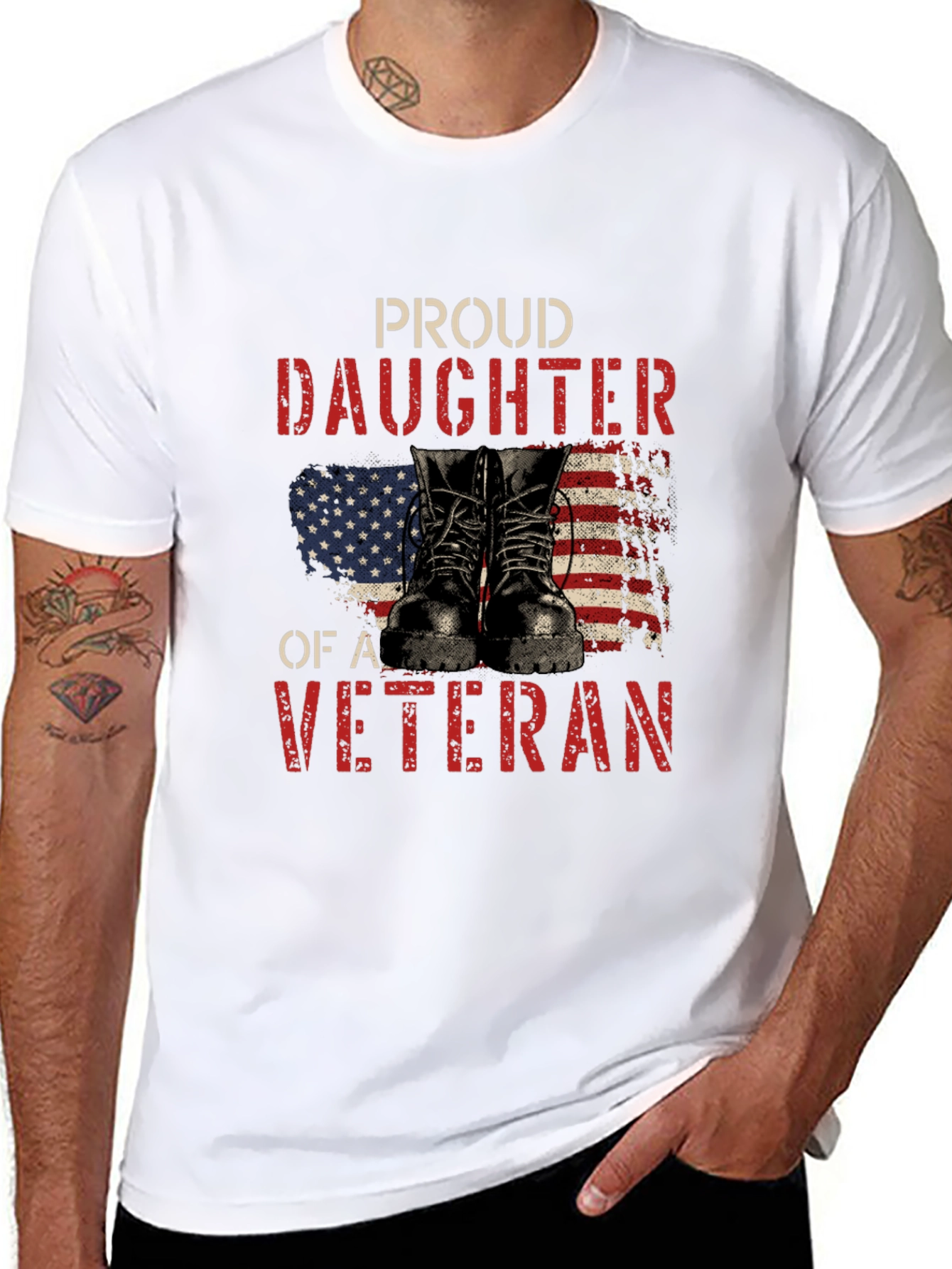 Proud Daughter of a Veteran Graphic Tee