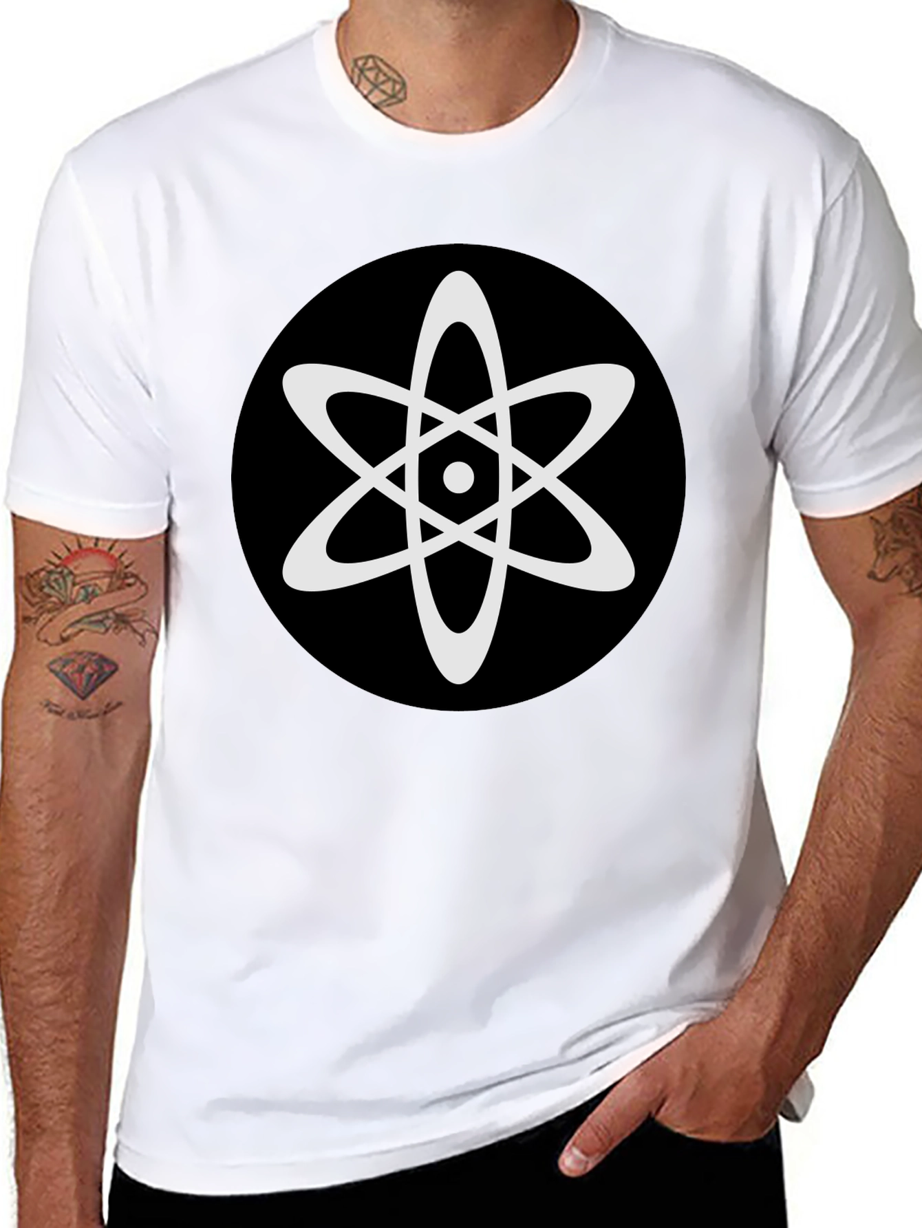 Atomic Symbol Graphic Tee - Black T-Shirt