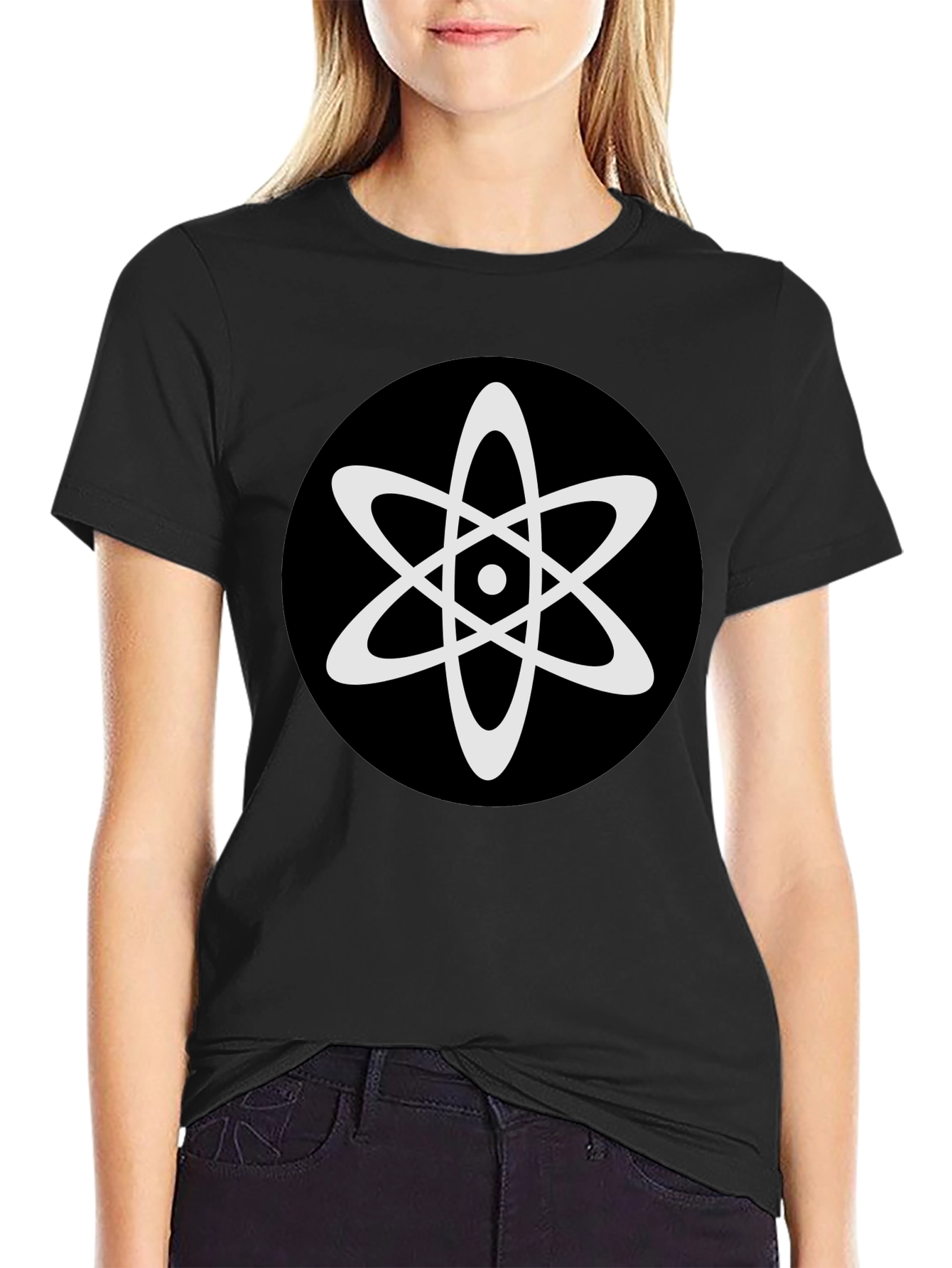 Atomic Symbol Graphic Tee - Black T-Shirt