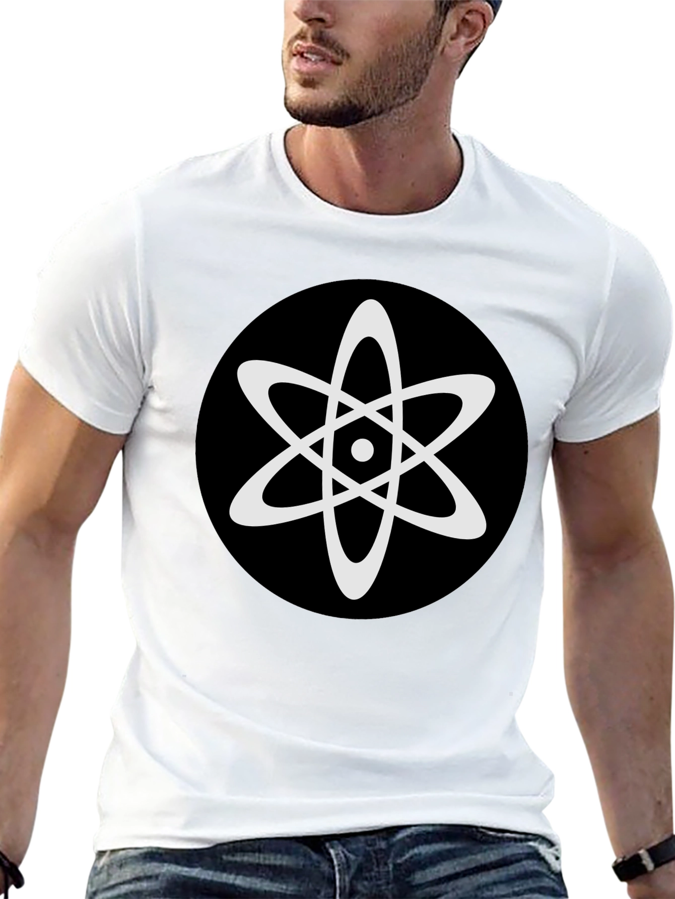 Atomic Symbol Graphic Tee - Black T-Shirt