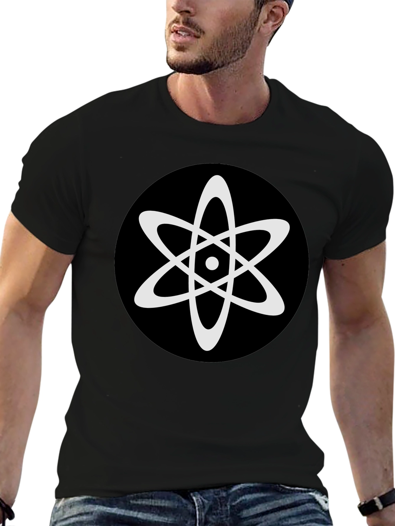 Atomic Symbol Graphic Tee - Black T-Shirt