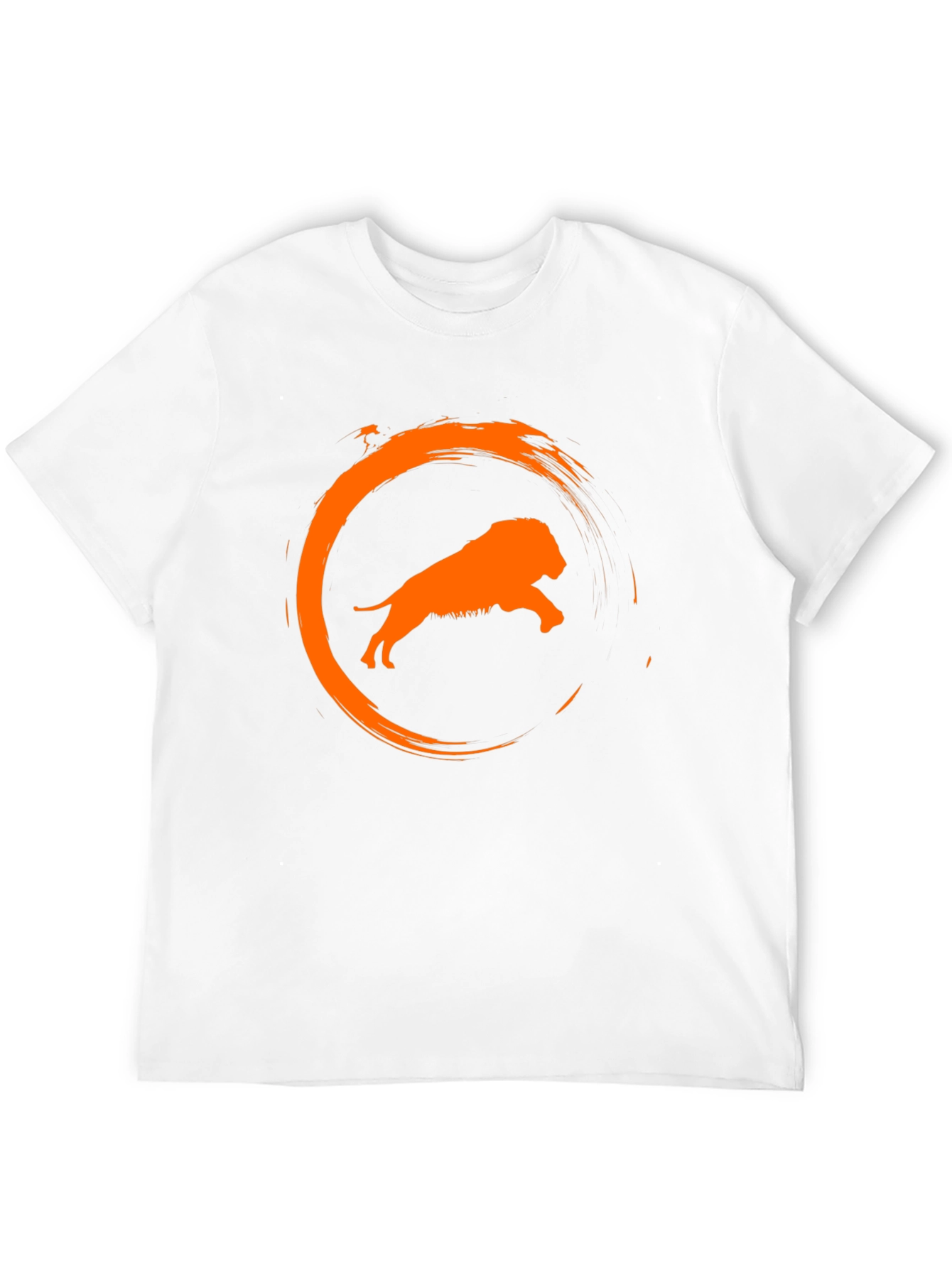 Lion Circle Graphic Black T-Shirt