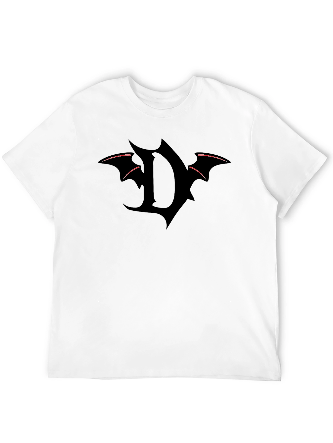 Edgy D Batwing Graphic Tee - Black