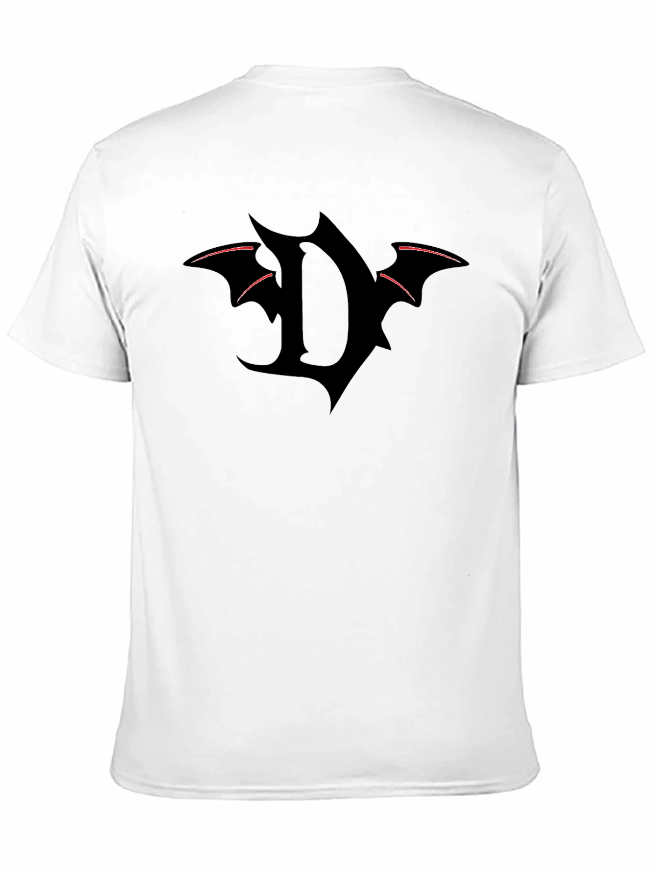 Edgy D Batwing Graphic Tee - Black
