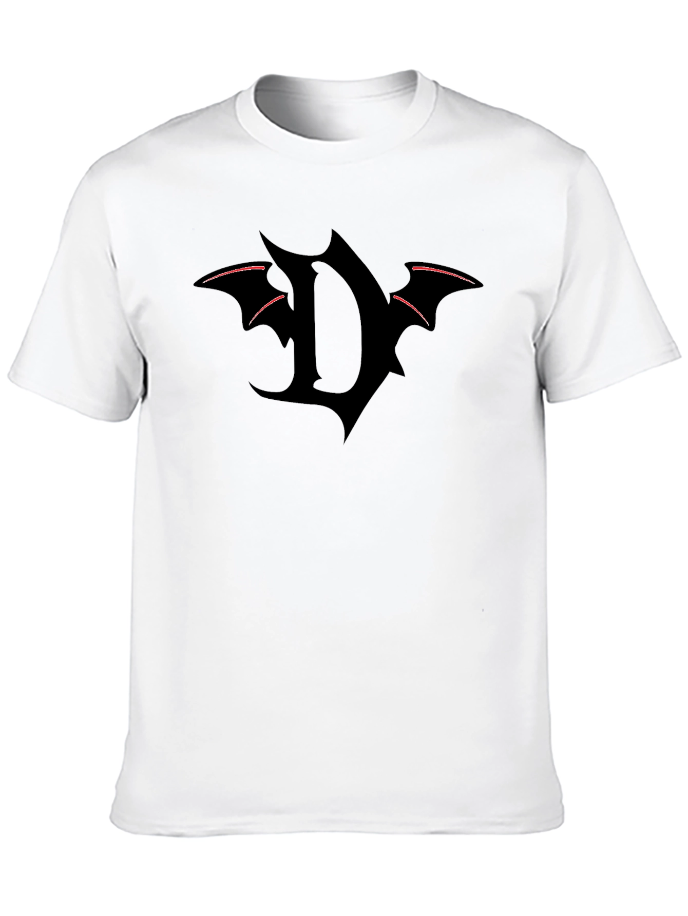 Edgy D Batwing Graphic Tee - Black