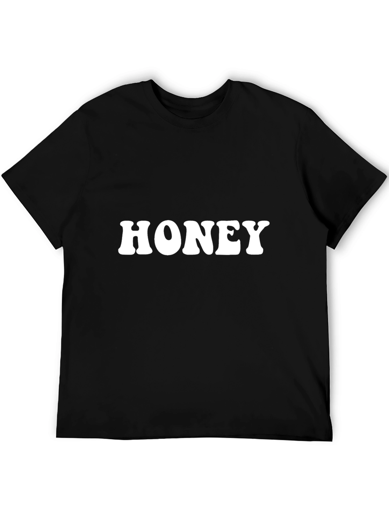 Honey Graphic Tee - Retro Style Black T-Shirt