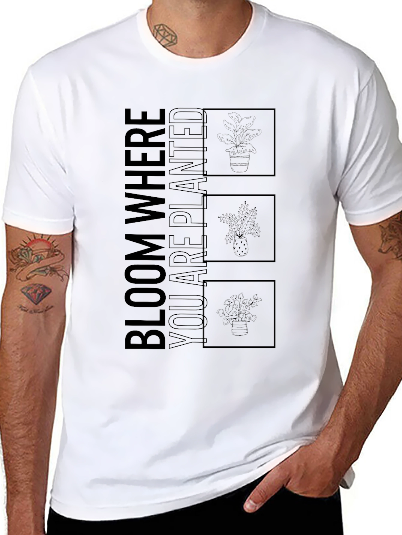 Bloom Where You Are Planted Graphic T-Shirt