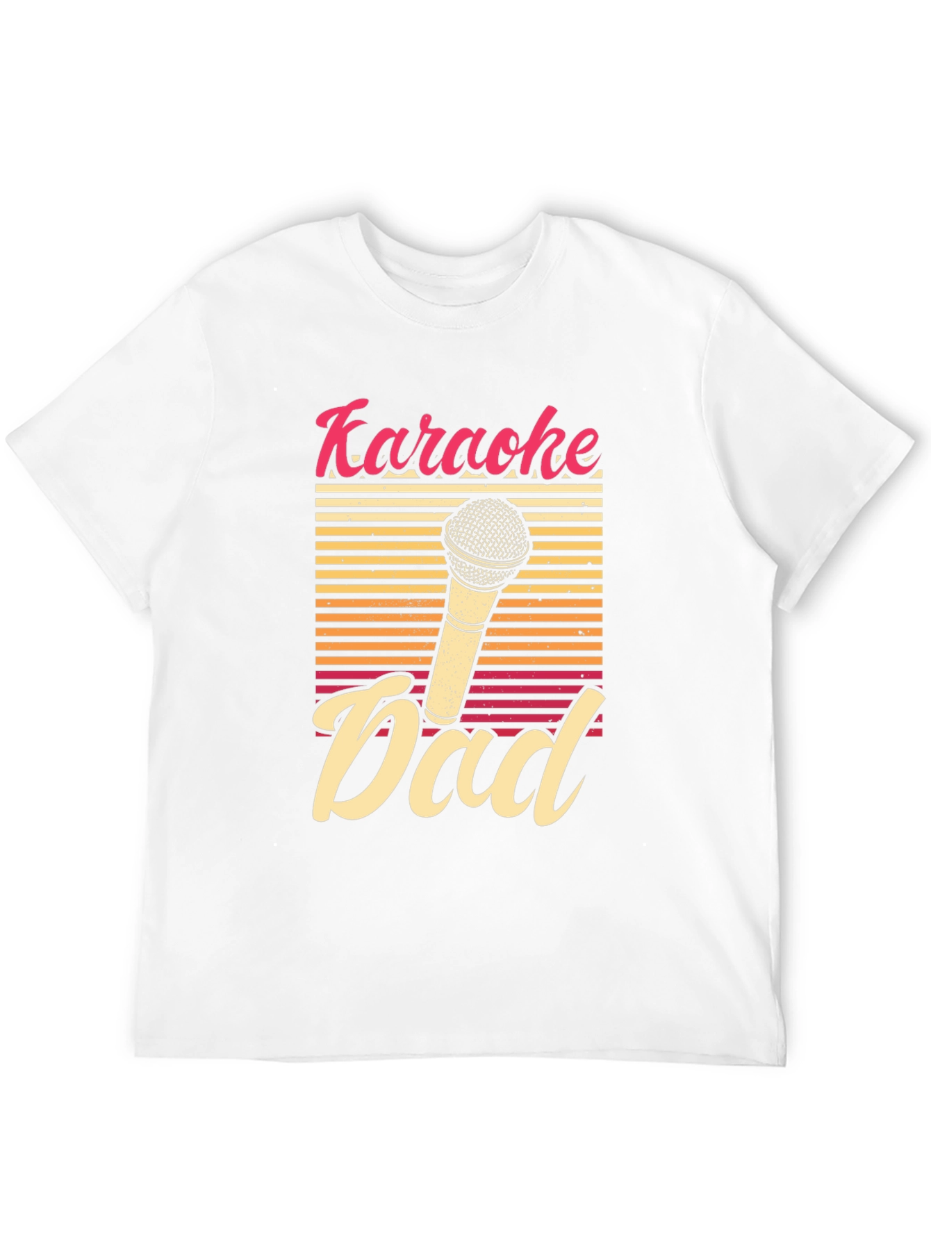 Karaoke Dad T-Shirt - Retro Microphone Graphic