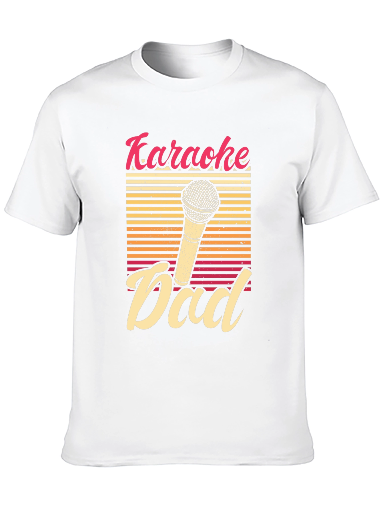 Karaoke Dad T-Shirt - Retro Microphone Graphic