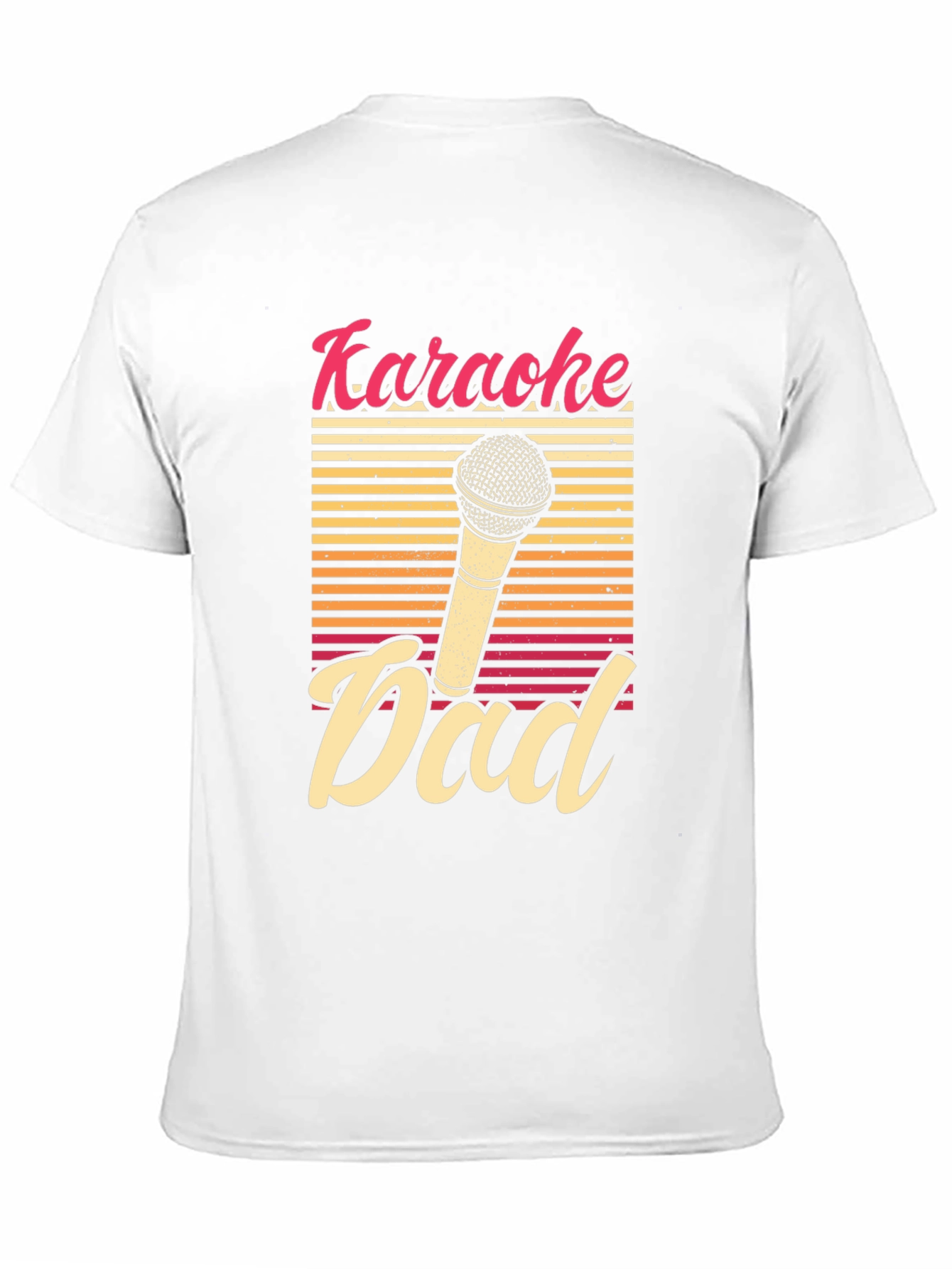 Karaoke Dad T-Shirt - Retro Microphone Graphic