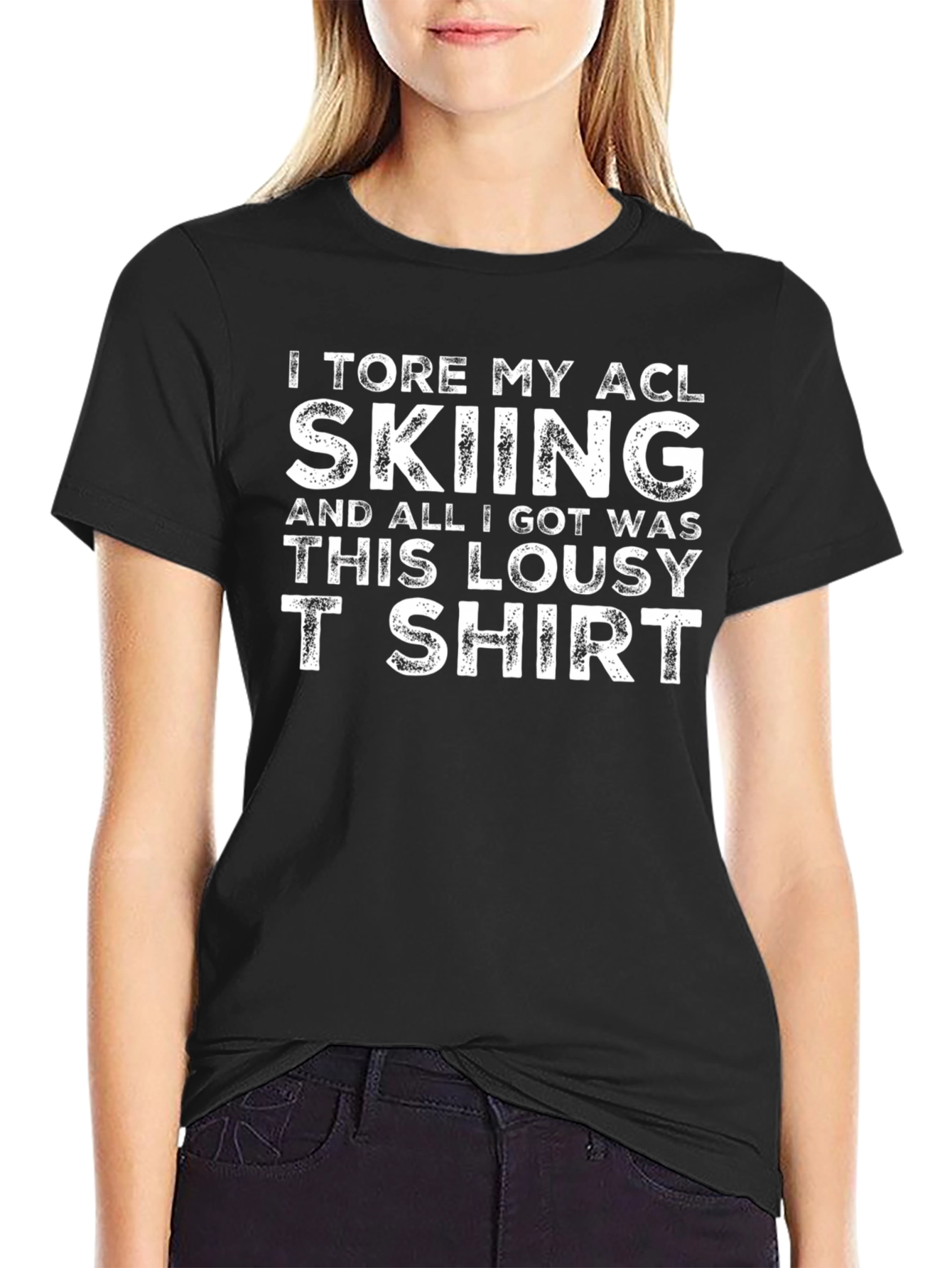 I Tore My ACL Skiing Graphic T-Shirt