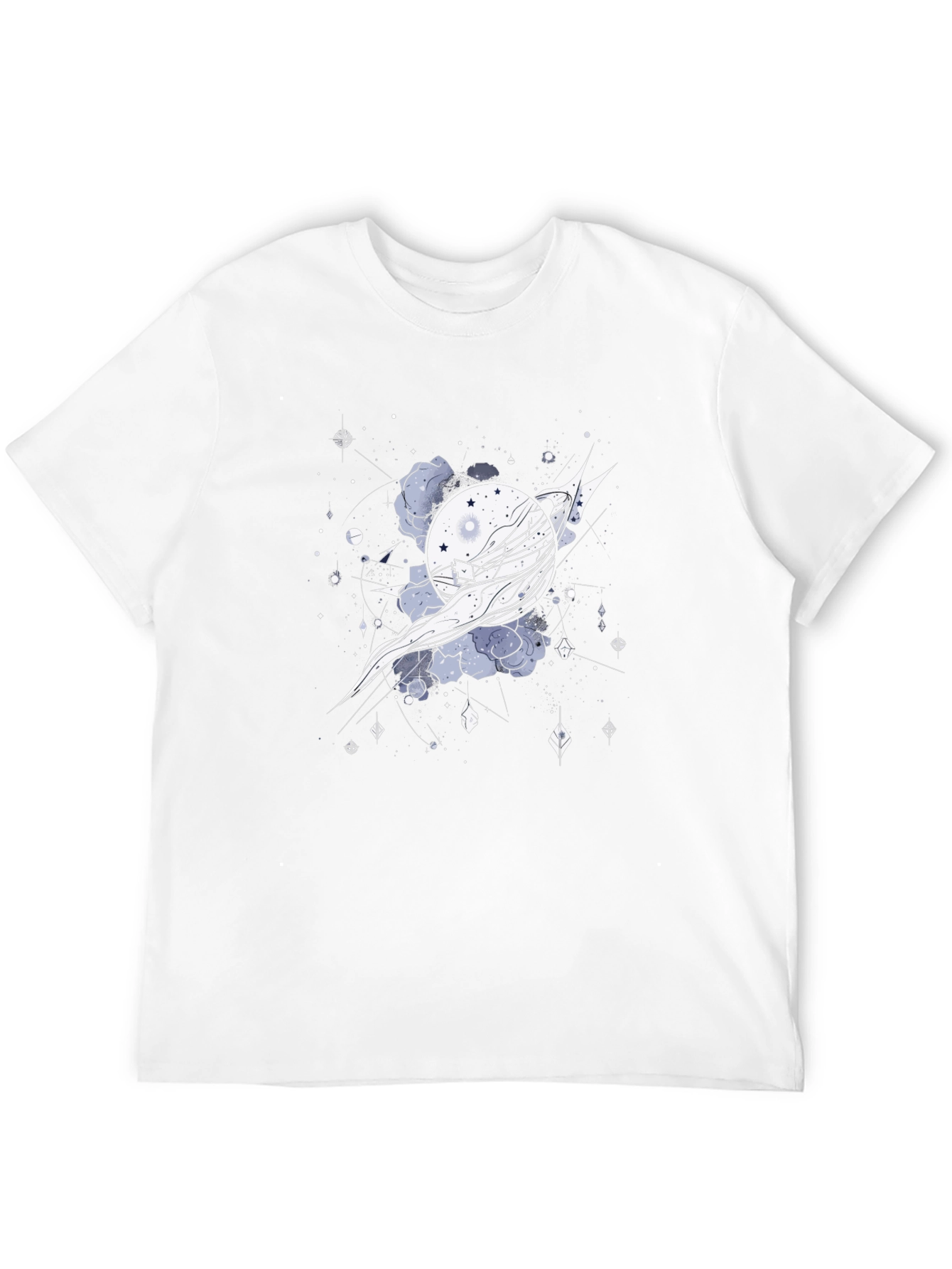 Celestial Dreamscape Black T-Shirt