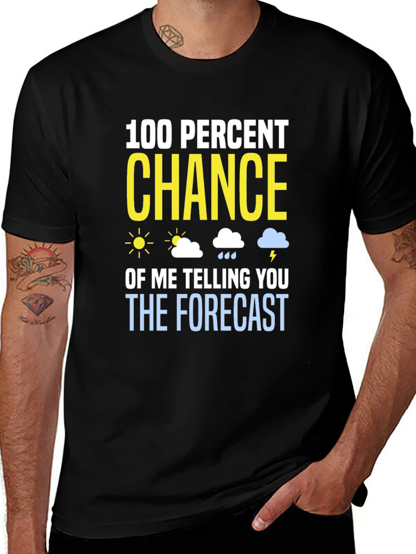 Humorous Weather Forecast T-Shirt