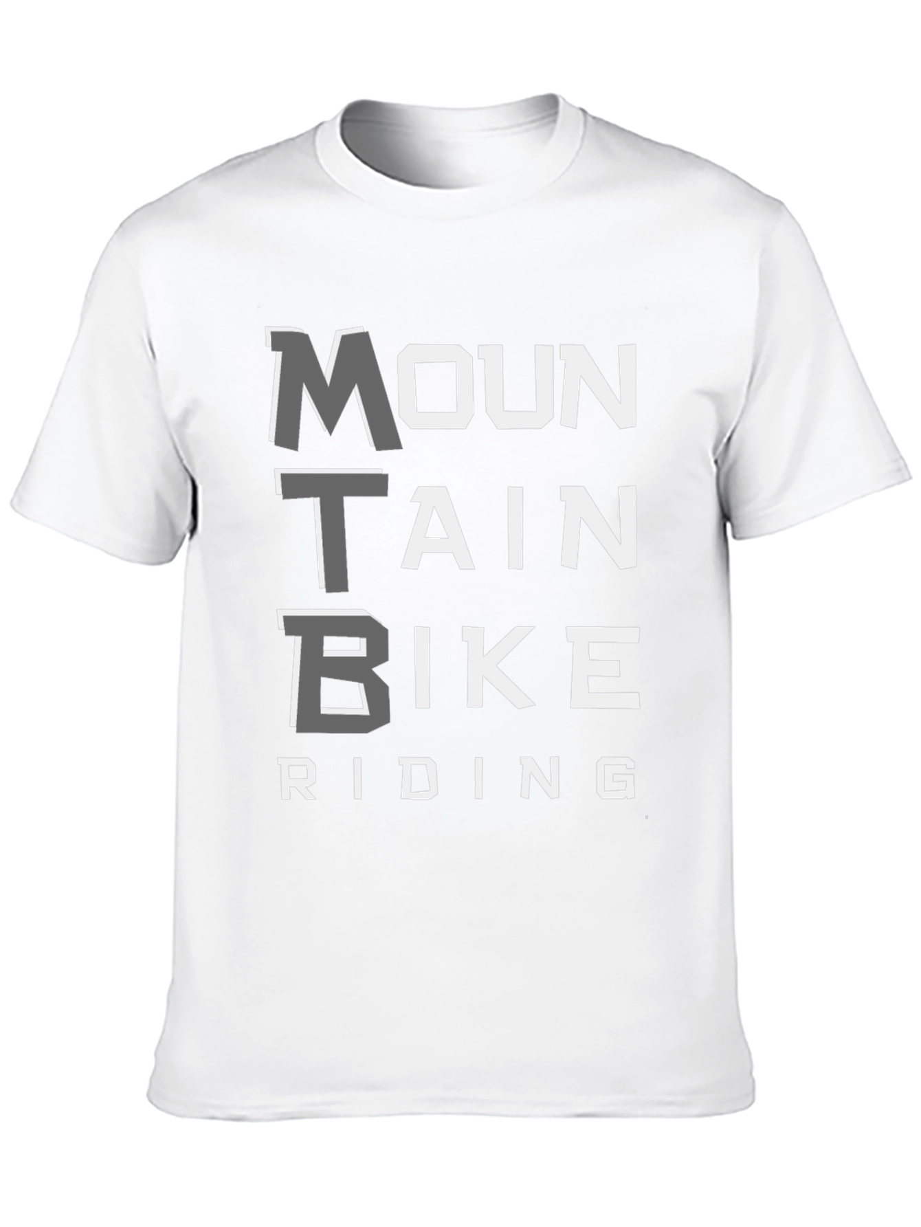MTB Mountain Bike Riding Graphic Tee - Black