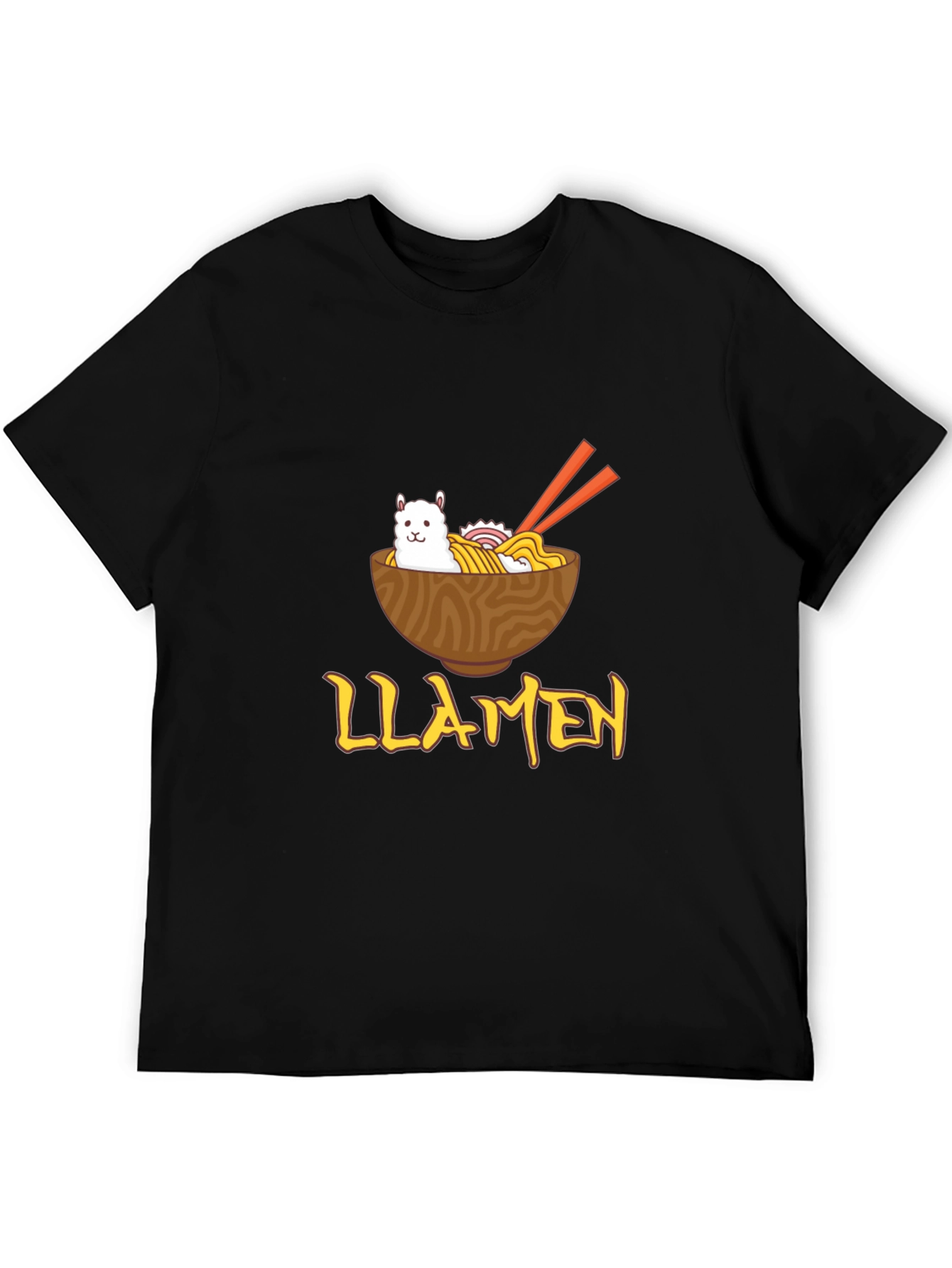Llamen Ramen Funny Graphic T-Shirt