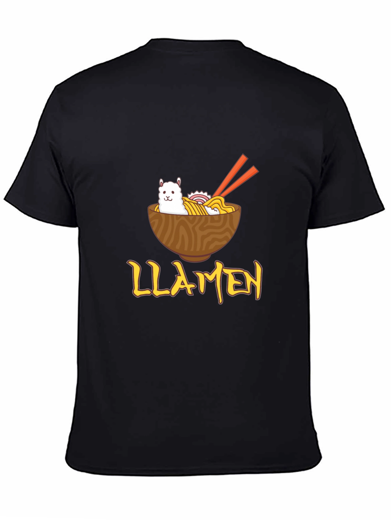 Llamen Ramen Funny Graphic T-Shirt