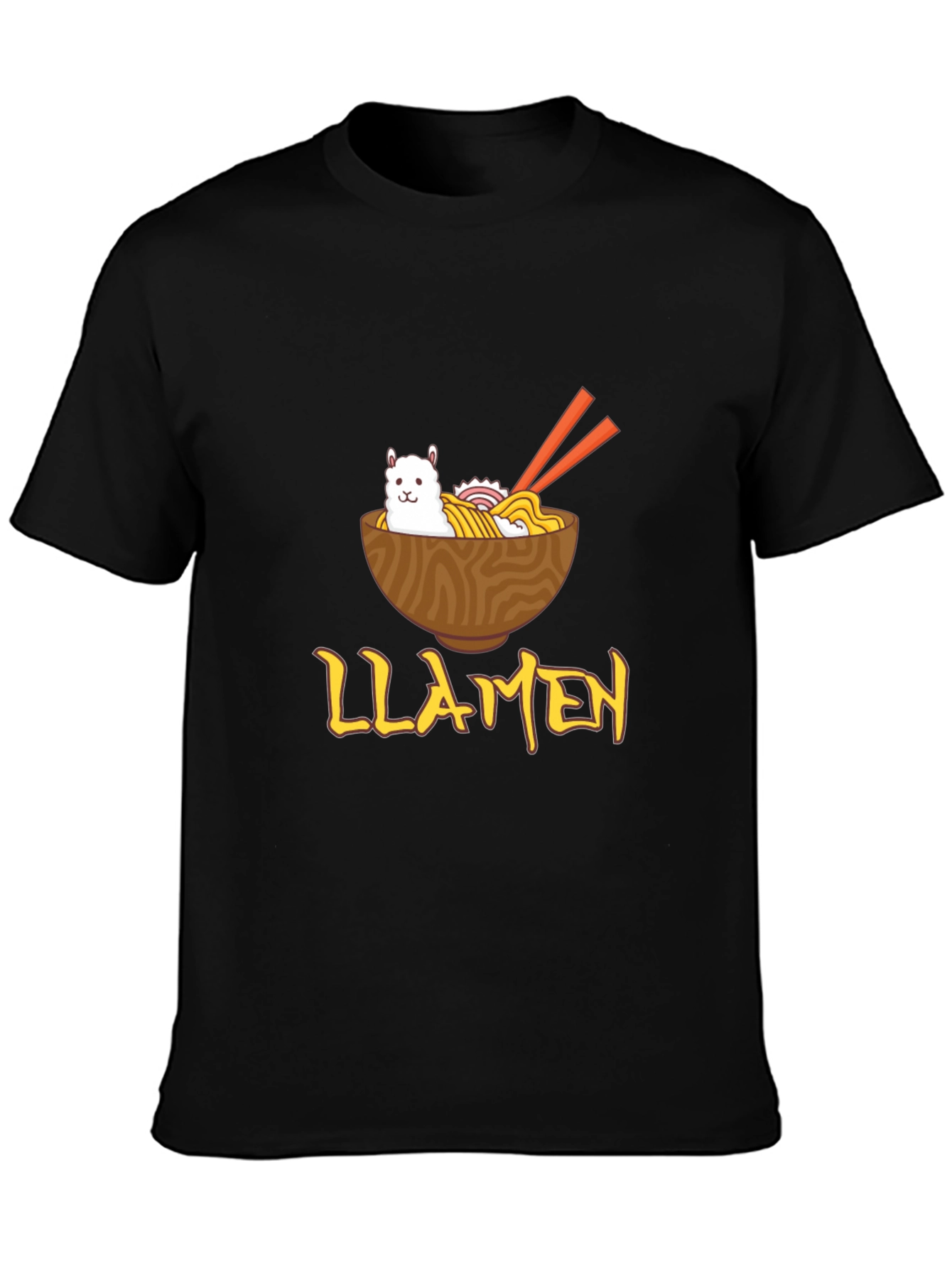 Llamen Ramen Funny Graphic T-Shirt